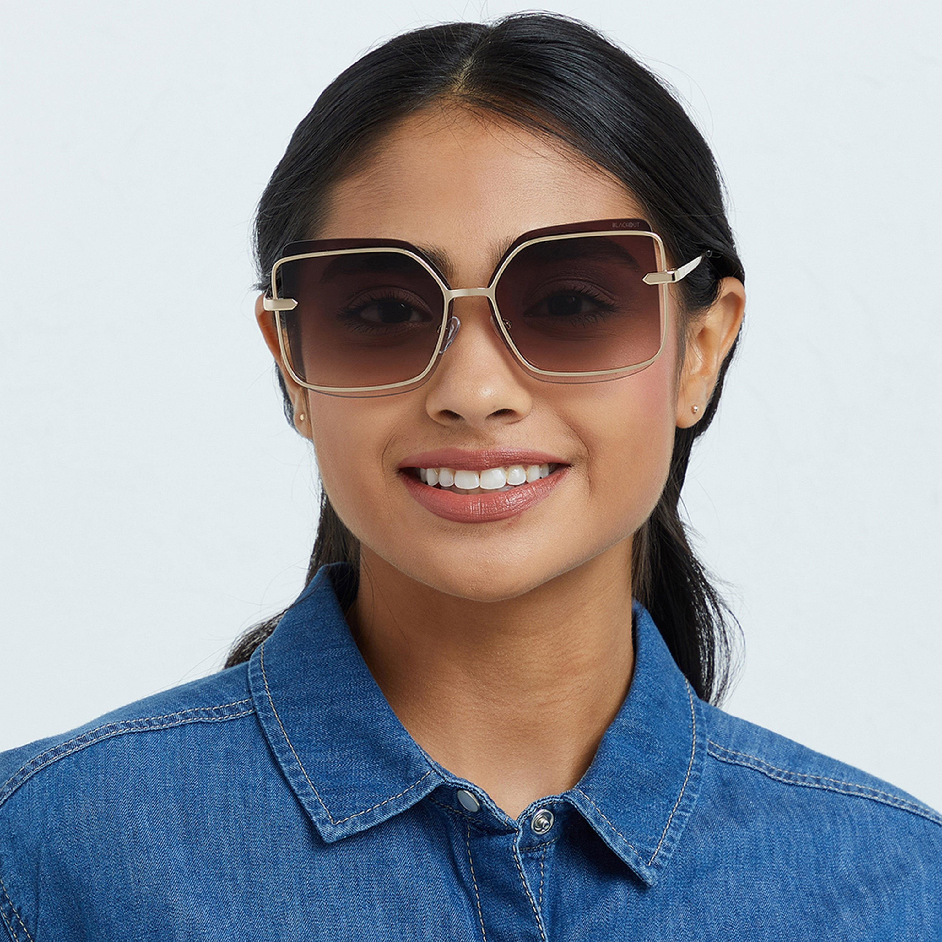 نظارة شمسية خضراء مربعة مع 60 مم من بلاك أوت مون لايت -women-sunglasses-image-5