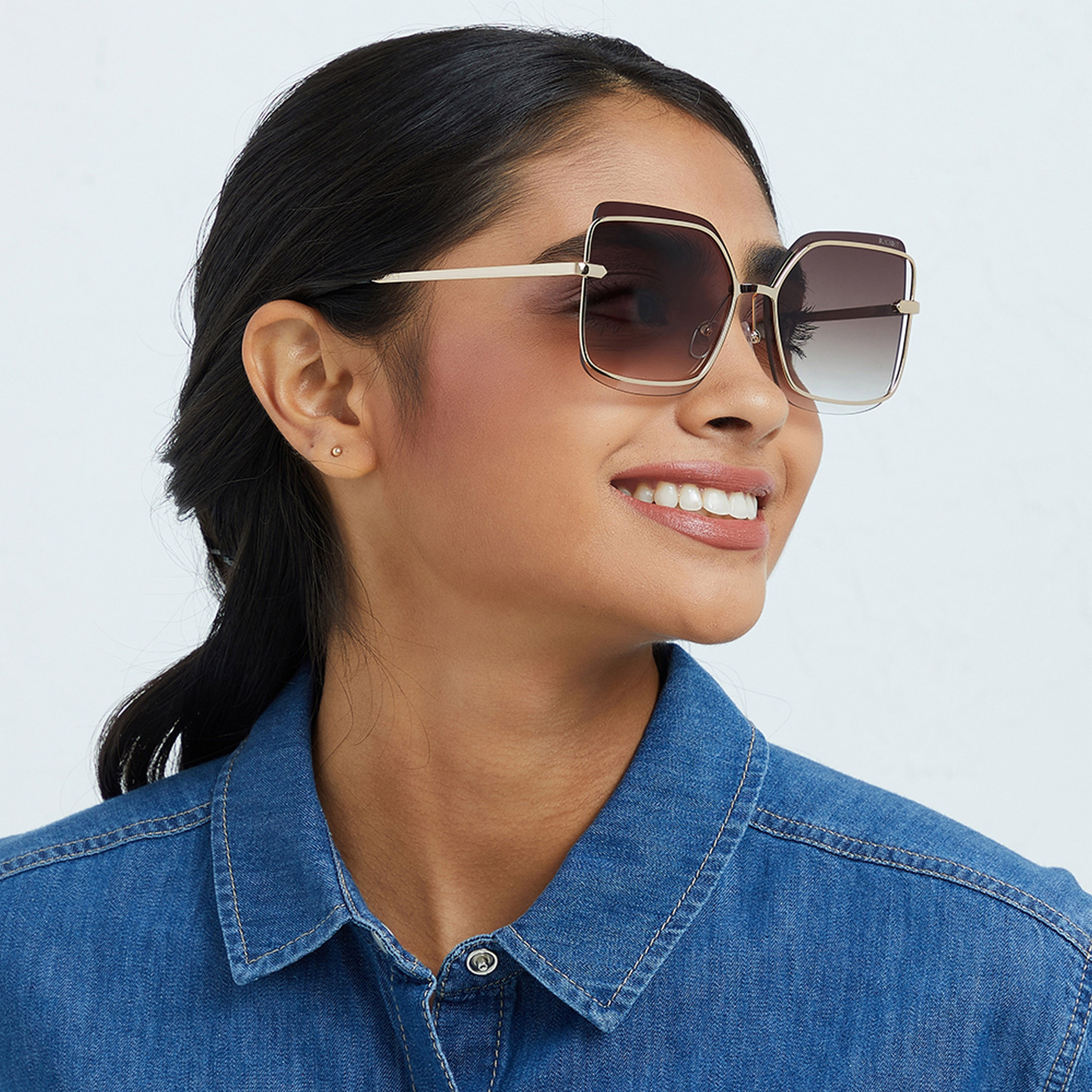 نظارة شمسية خضراء مربعة مع 60 مم من بلاك أوت مون لايت -women-sunglasses-image-6