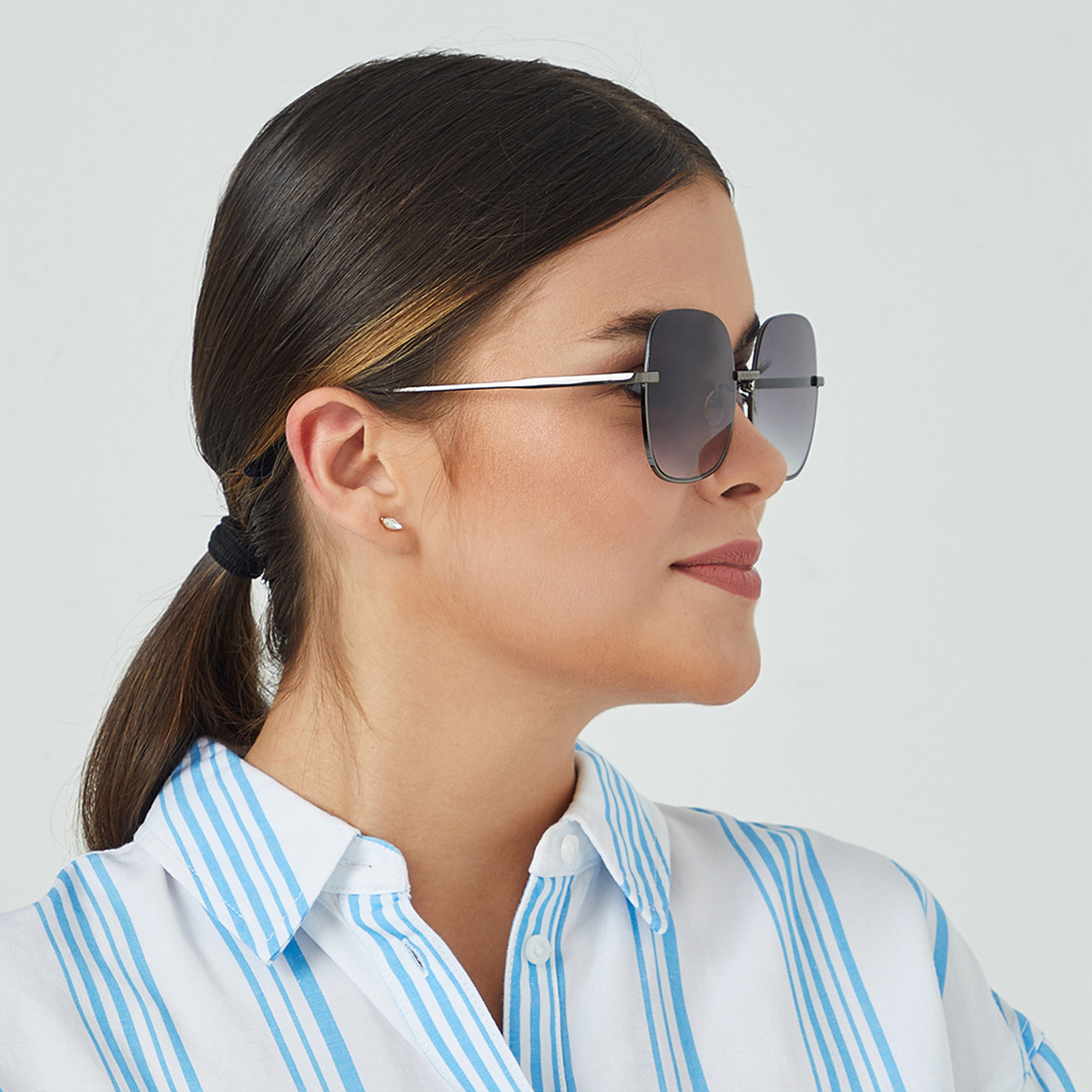 BlackOut GEO  Black 59 mm Square Sunglasses -women-sunglasses-image-6