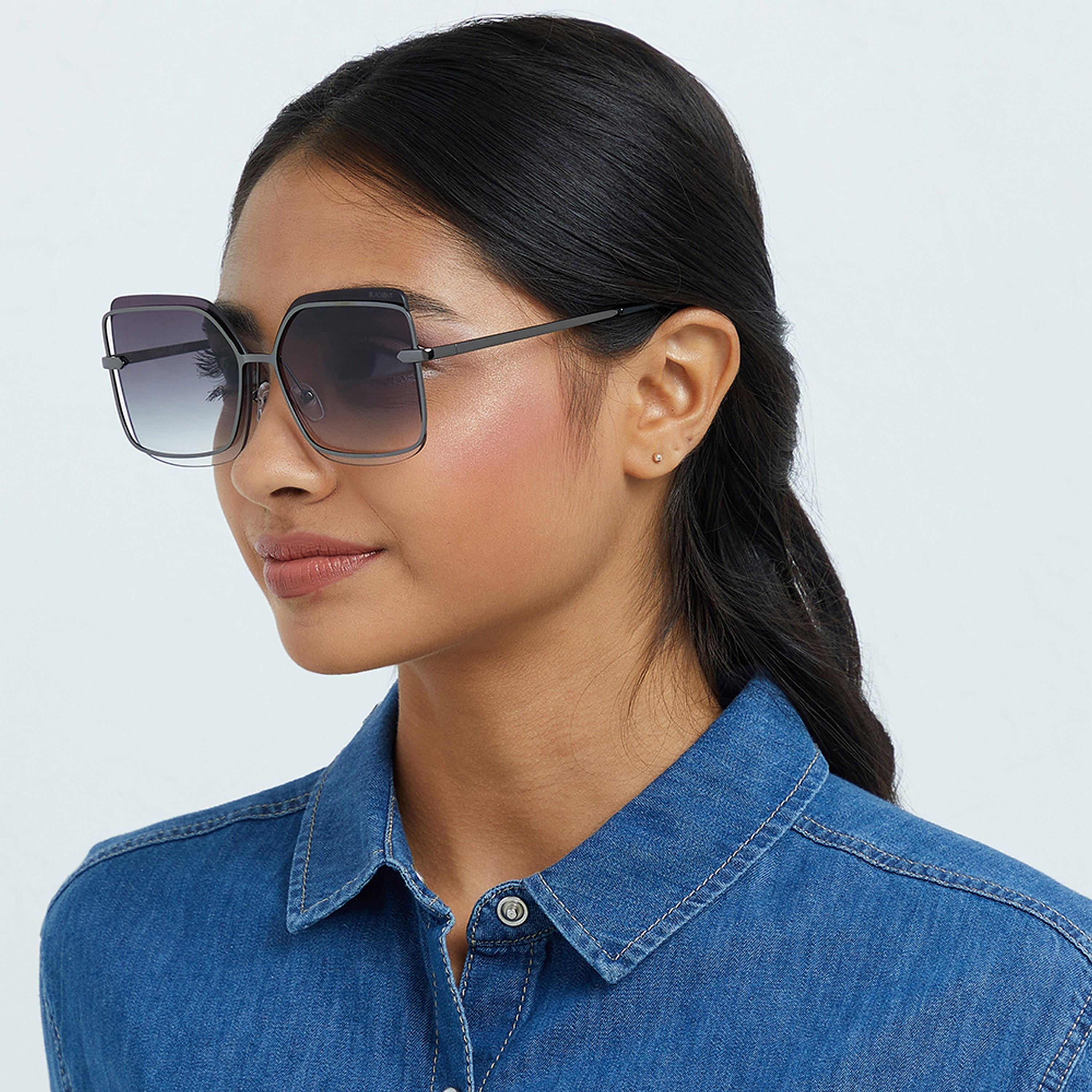 BlackOut MOONLIGHT  Black 60 mm Square Sunglasses -women-sunglasses-image-6