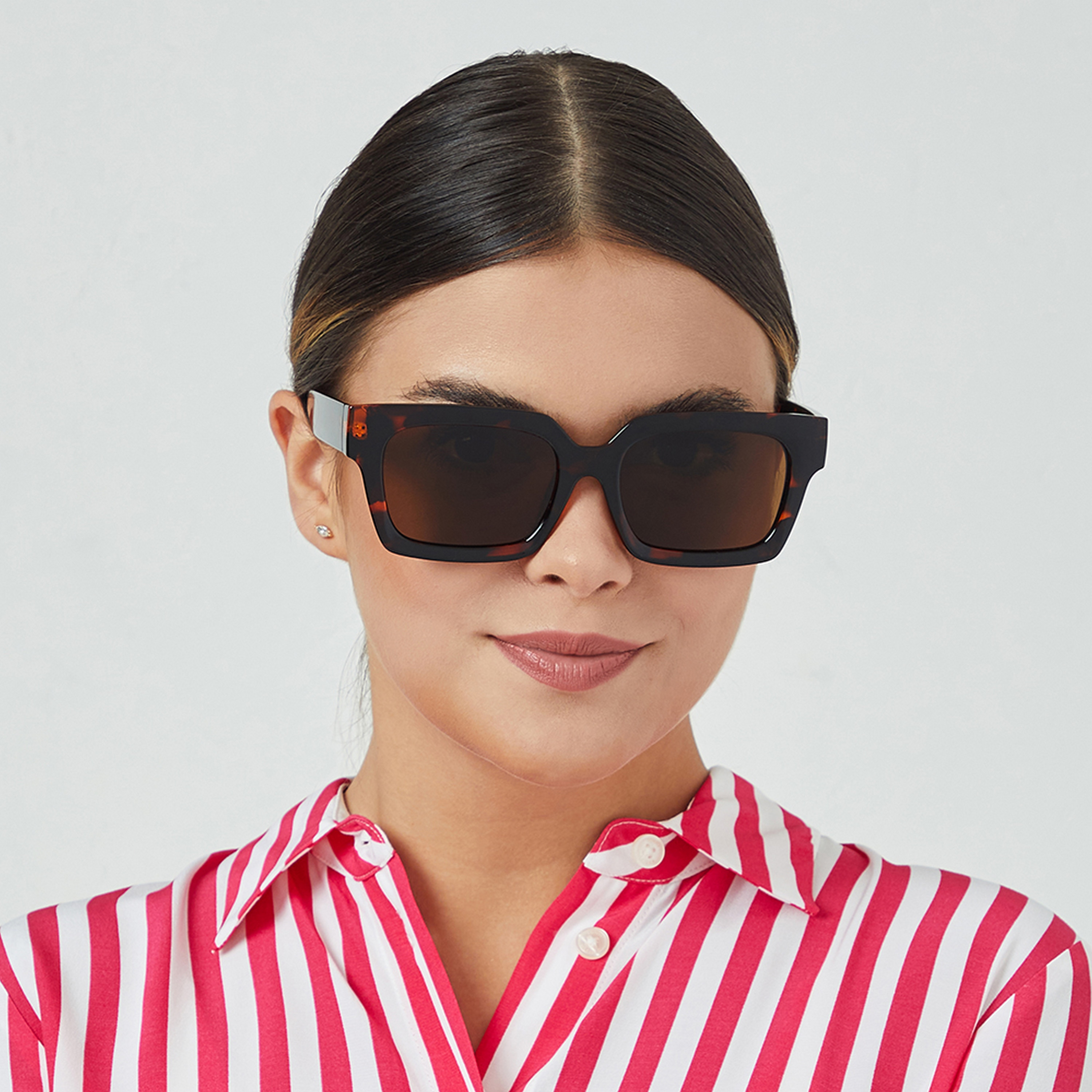 نظارة شمسية مربعة وبنية من بلاك أوت بلازا مع 56 مم -women-sunglasses-image-4