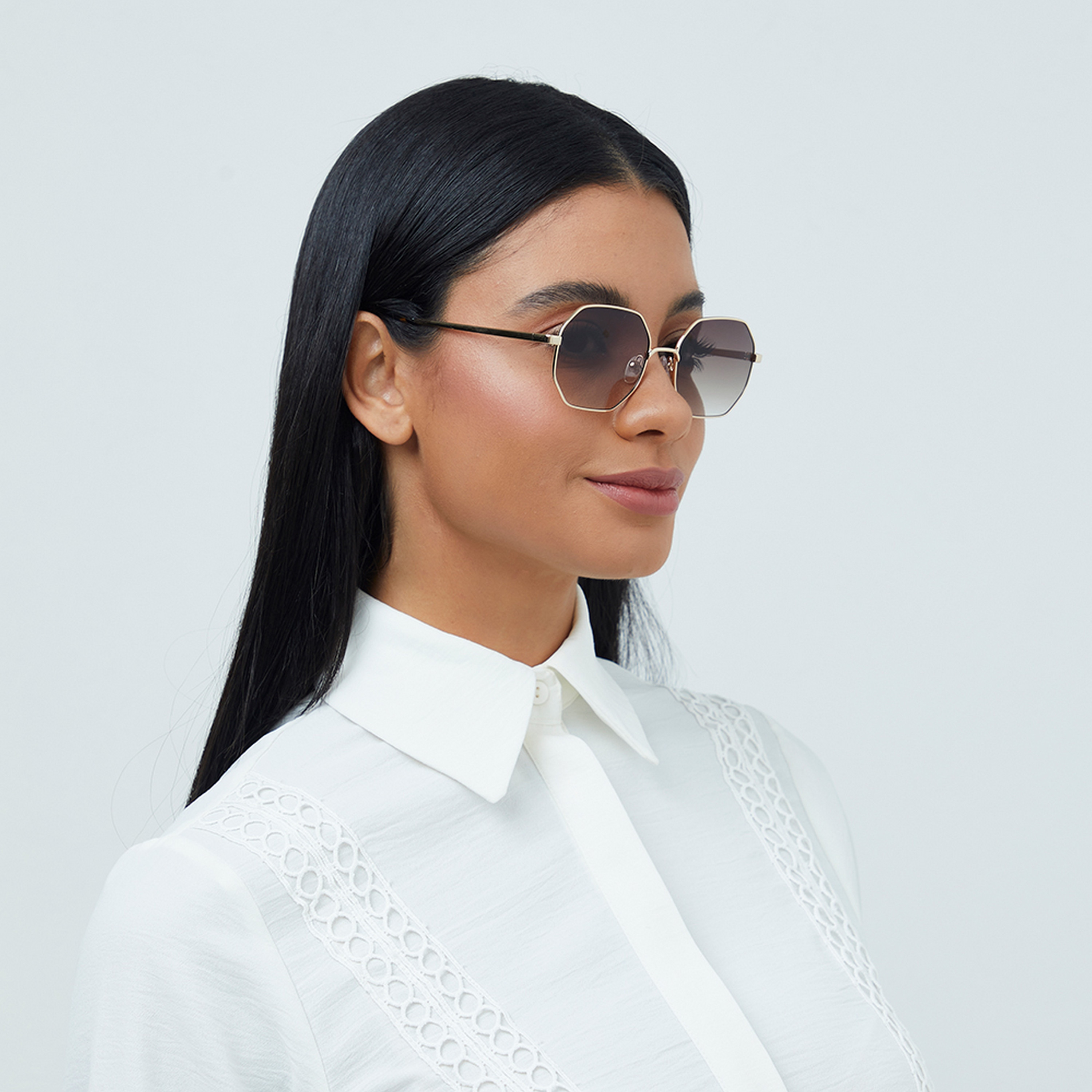 نظارة شمسية بتصميم هندسي بني من بلاك أوت فاموس مع 53 مم -women-sunglasses-image-5