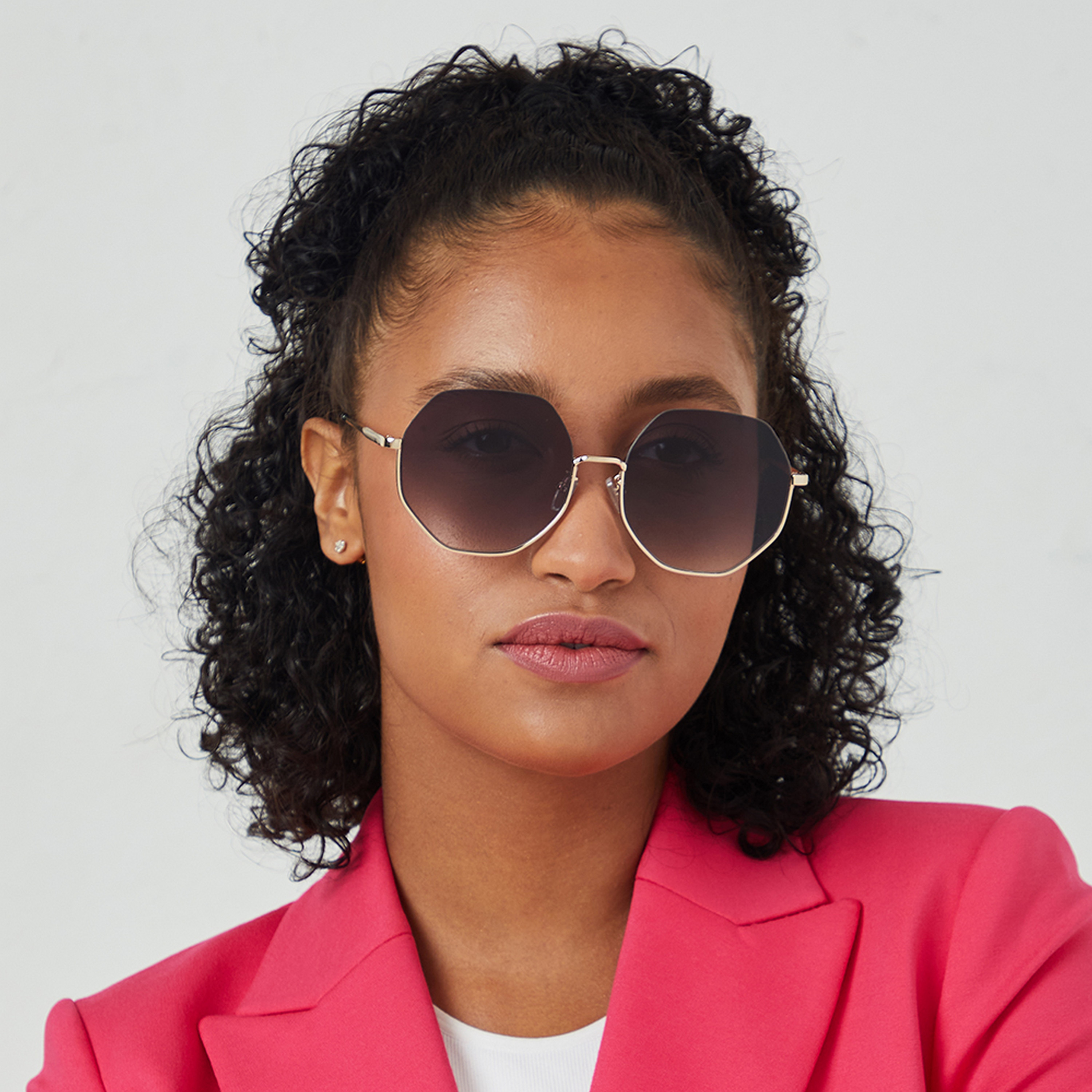 نظارة شمسية سوداء هندسية مع 58 مم من بلاك أوت هيكسا -women-sunglasses-image-4