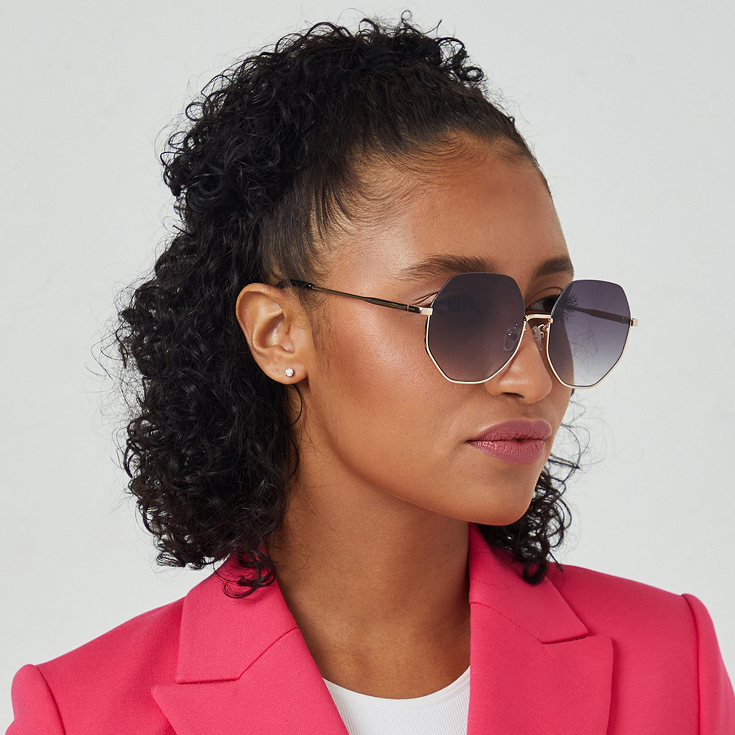 نظارة شمسية سوداء هندسية مع 58 مم من بلاك أوت هيكسا -women-sunglasses-image-5