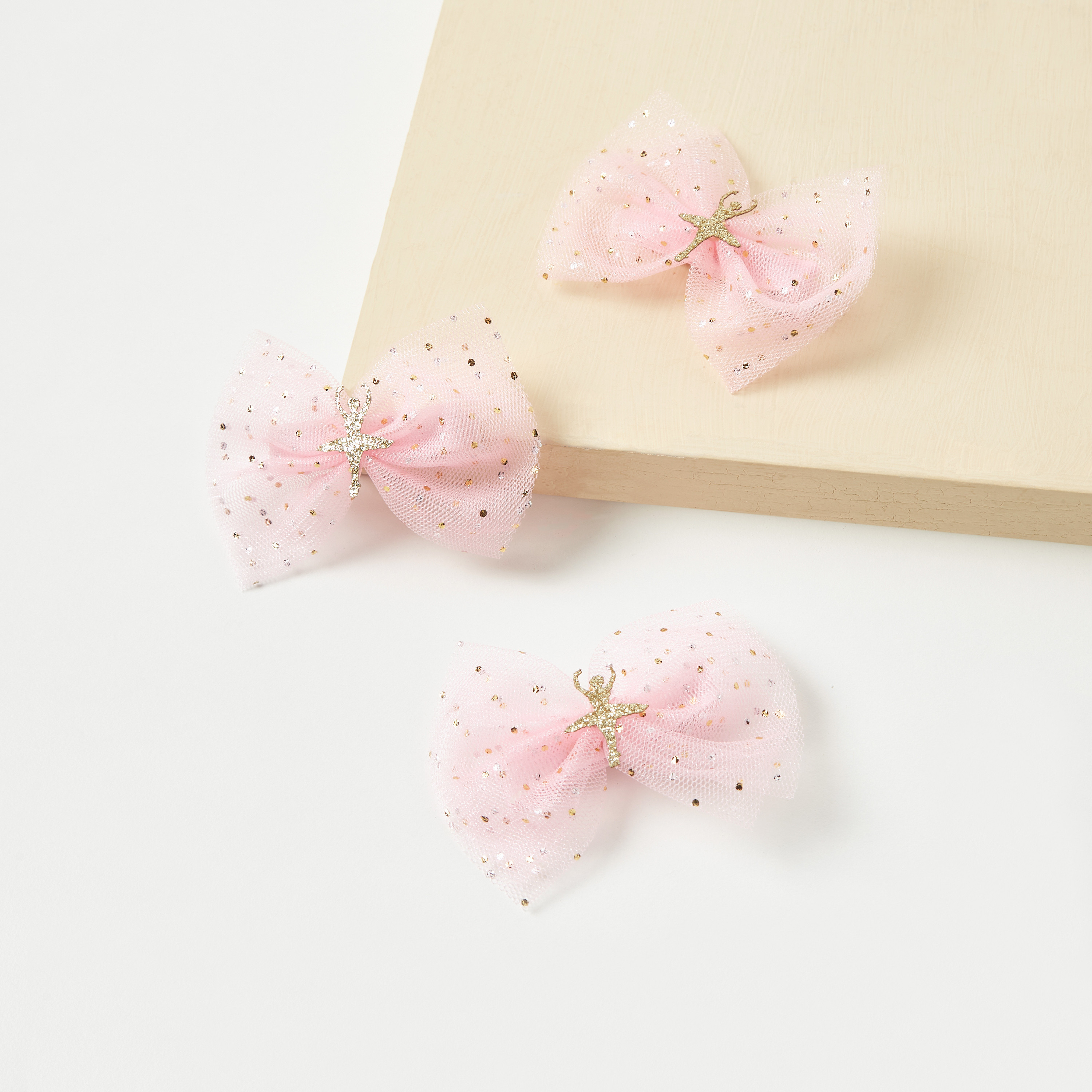 Buy Charmz Embellished Ballerina Bow Hair Clip Set of 3 Online