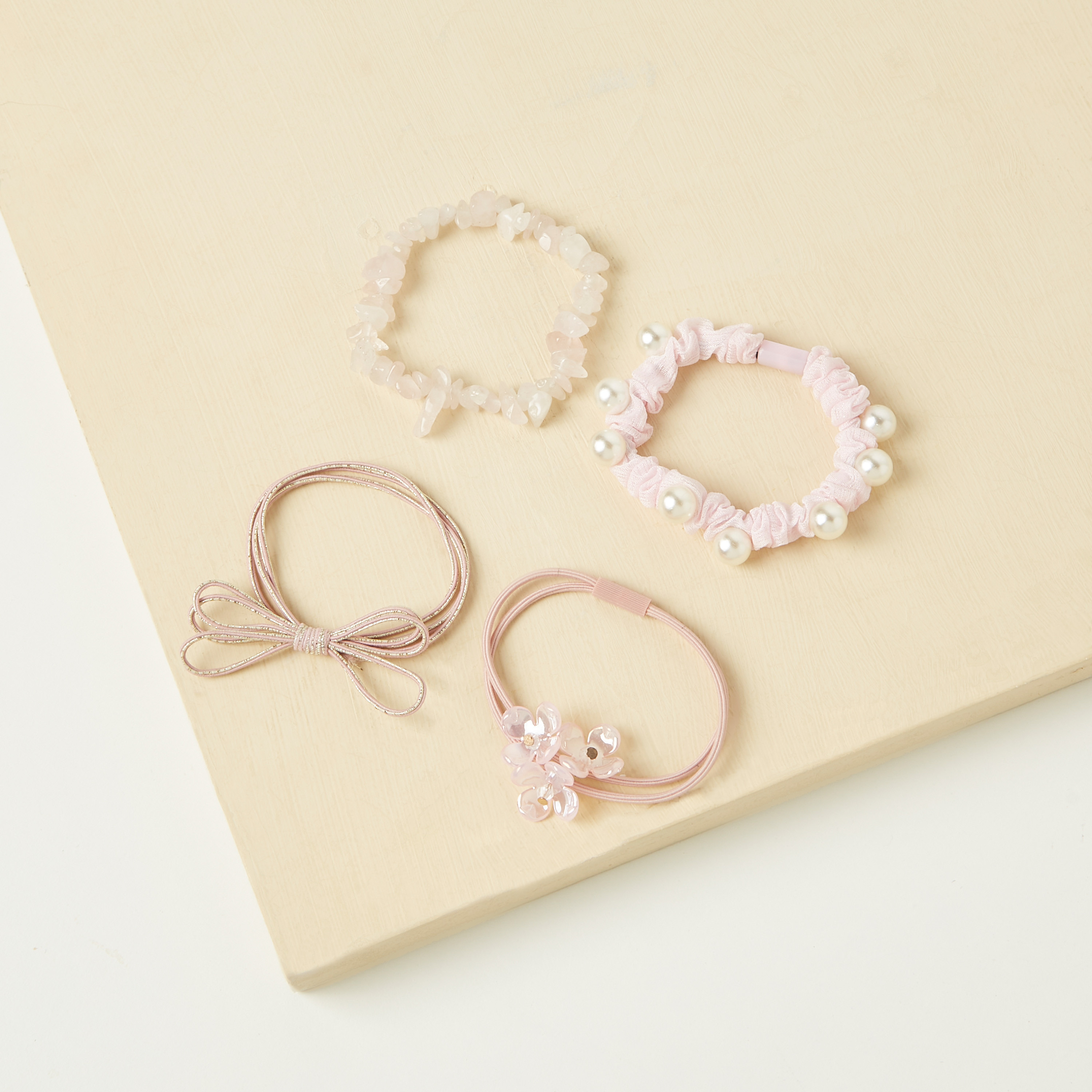 ربطات شعر مزيّنة من تشارمز - طقم من 4 قطع-girls-accessories-hairaccessories-image-1