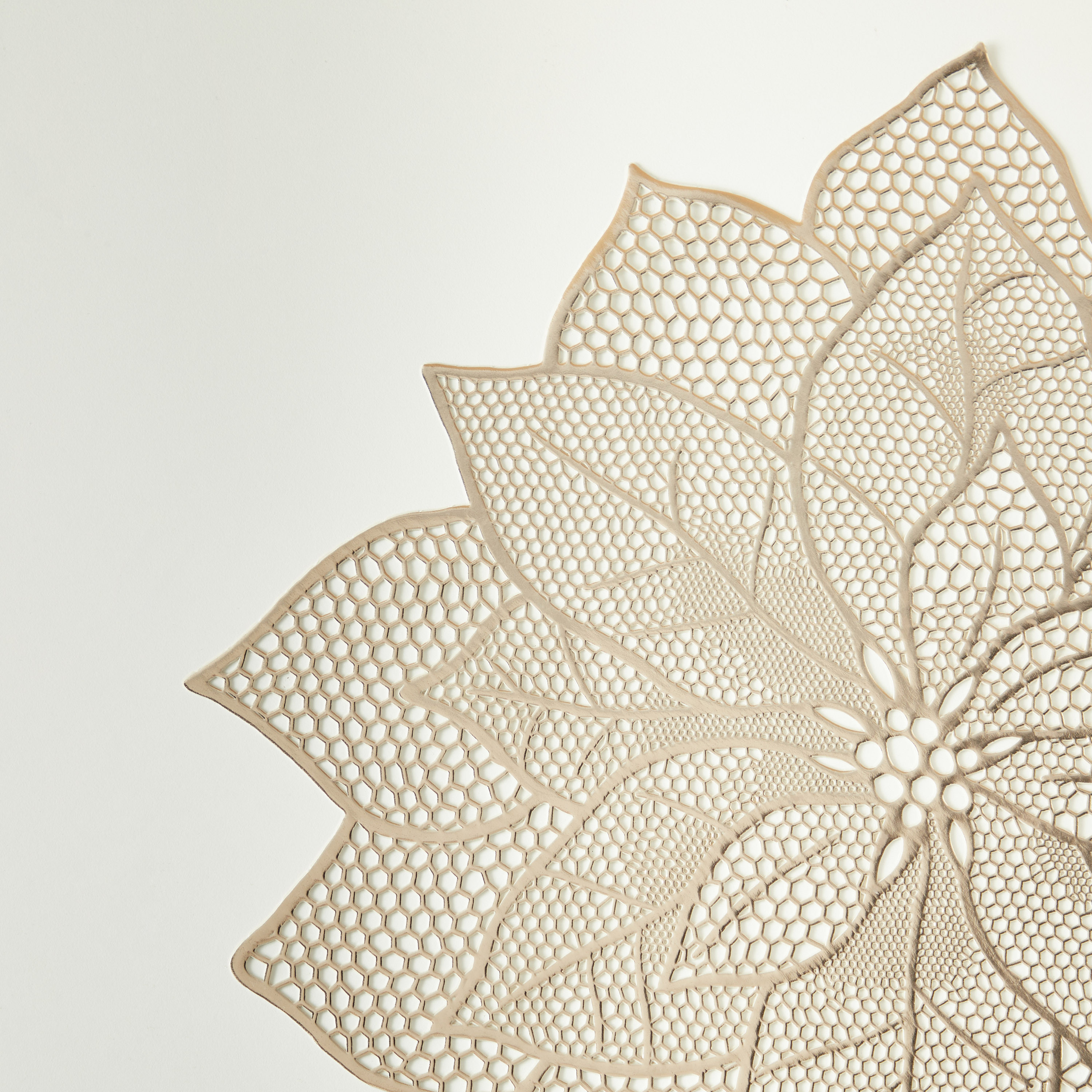 Floral Cutwork Placemat - 47 cms-household-dining-tablelinen-placemats-image-3