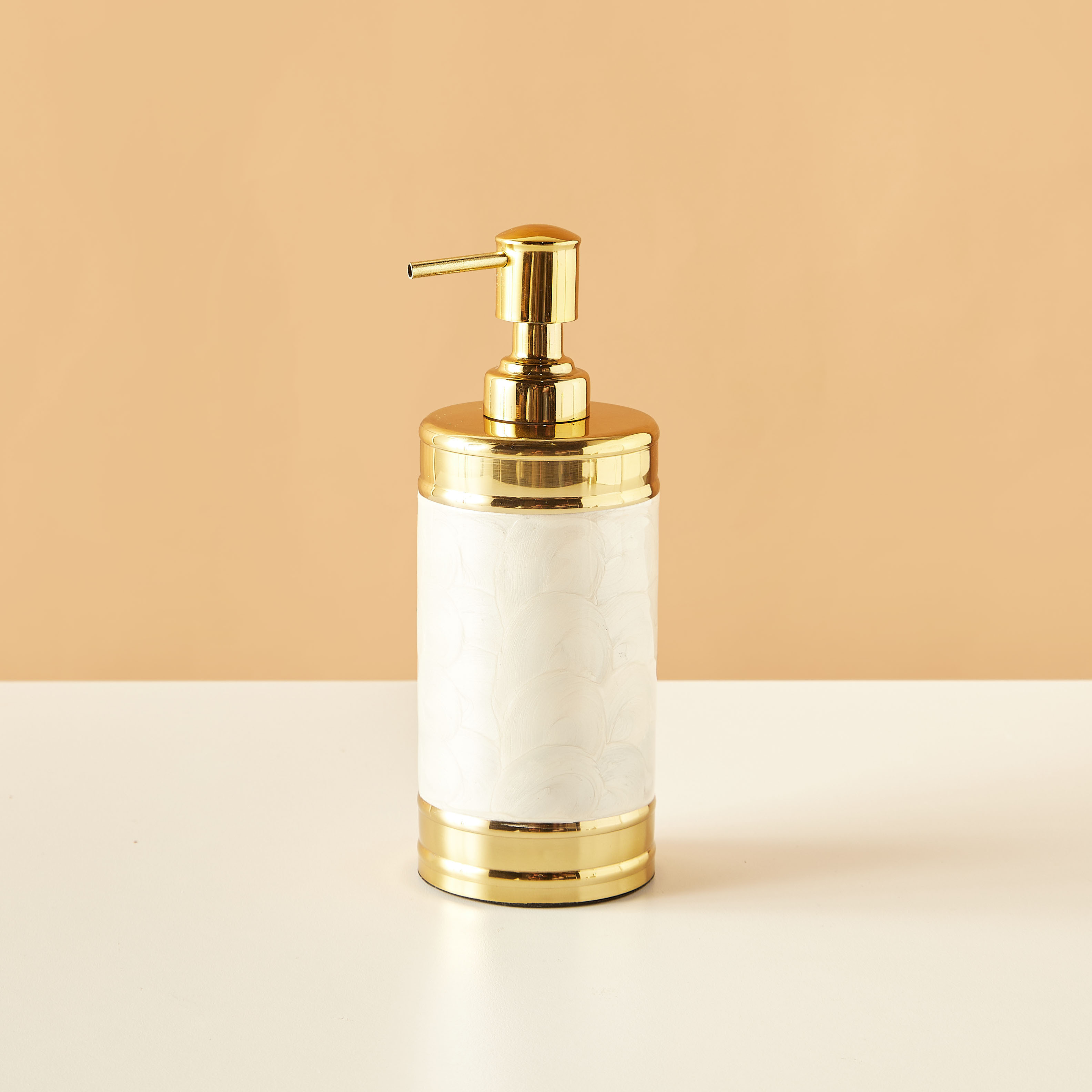 Enamel Stainless Steel Lotion Dispenser-household-bathandlaundry-bathaccessories-soapdishesanddispensers-image-2