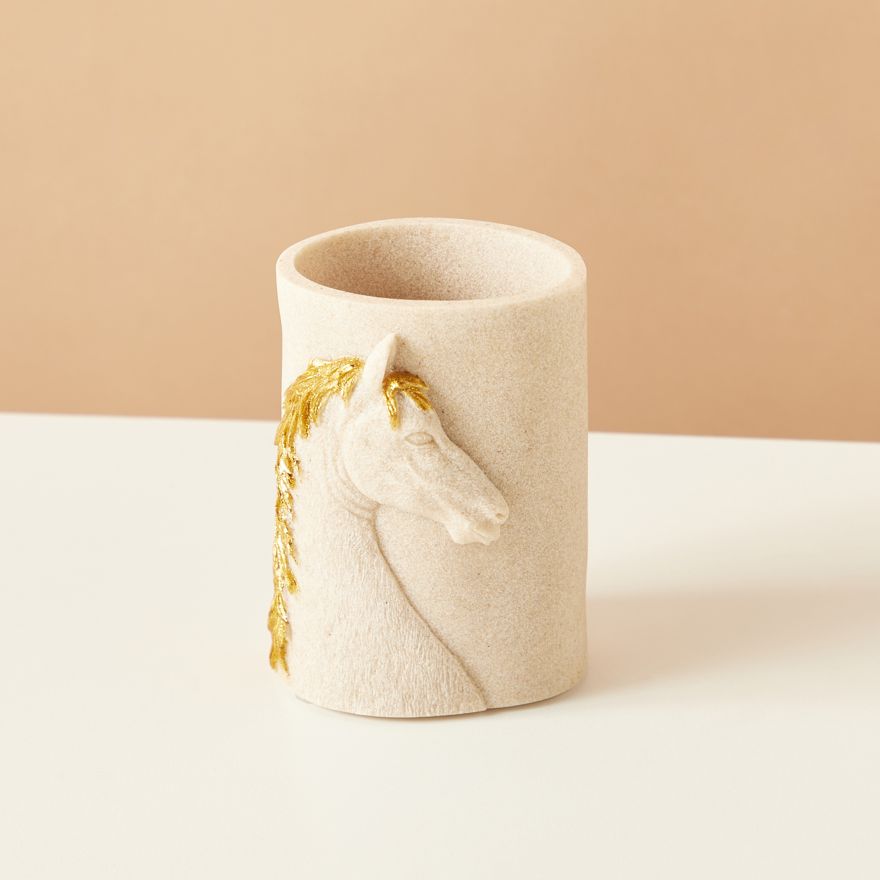 Ferghana Horse Embossed Tumbler-household-bathandlaundry-bathaccessories-toothbrushholdersandtumblers-image-2