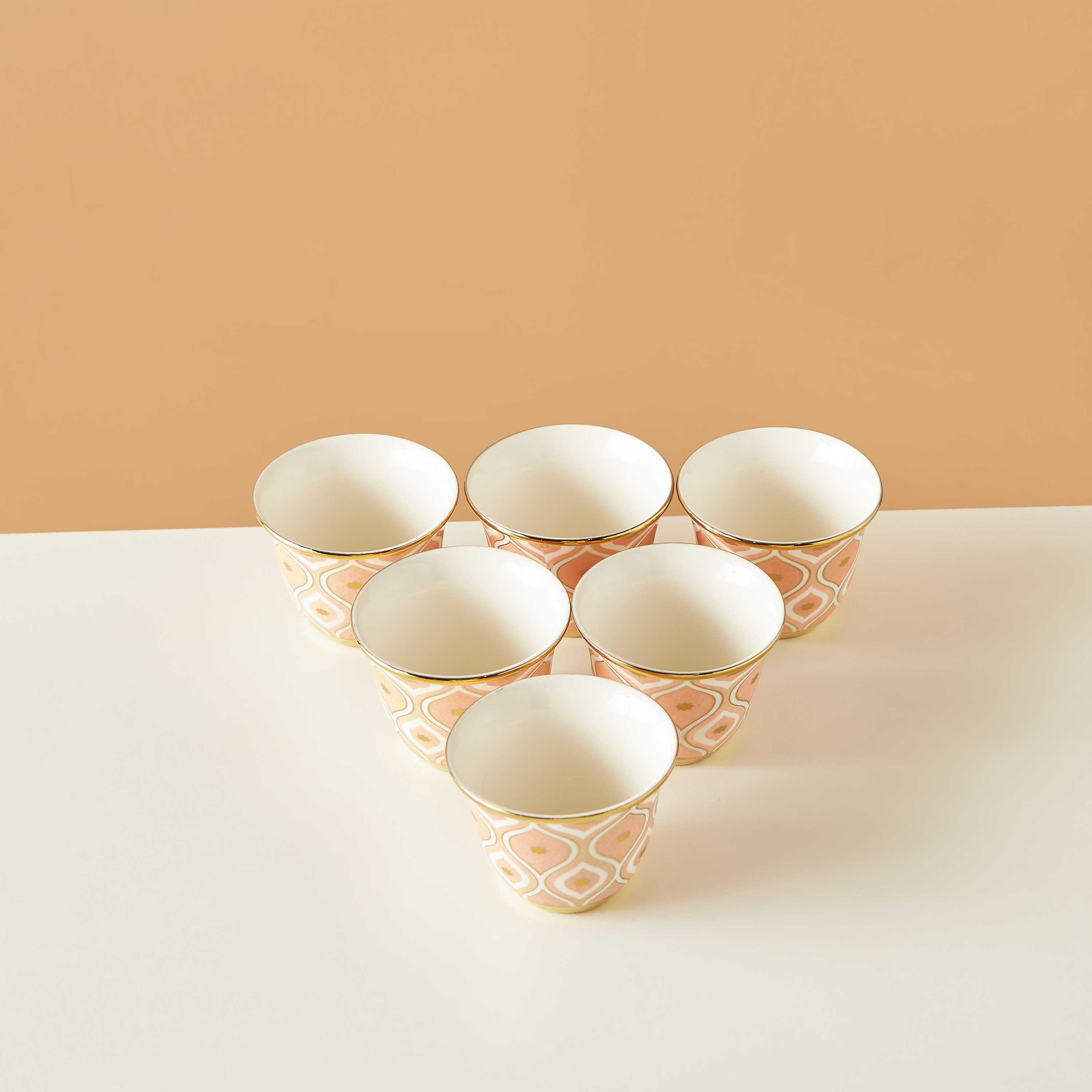 فناجين قهوة صيني بطبعة مغربية - طقم 6 قطع-household-dining-teaandcoffee-teaandcoffeesets-image-4
