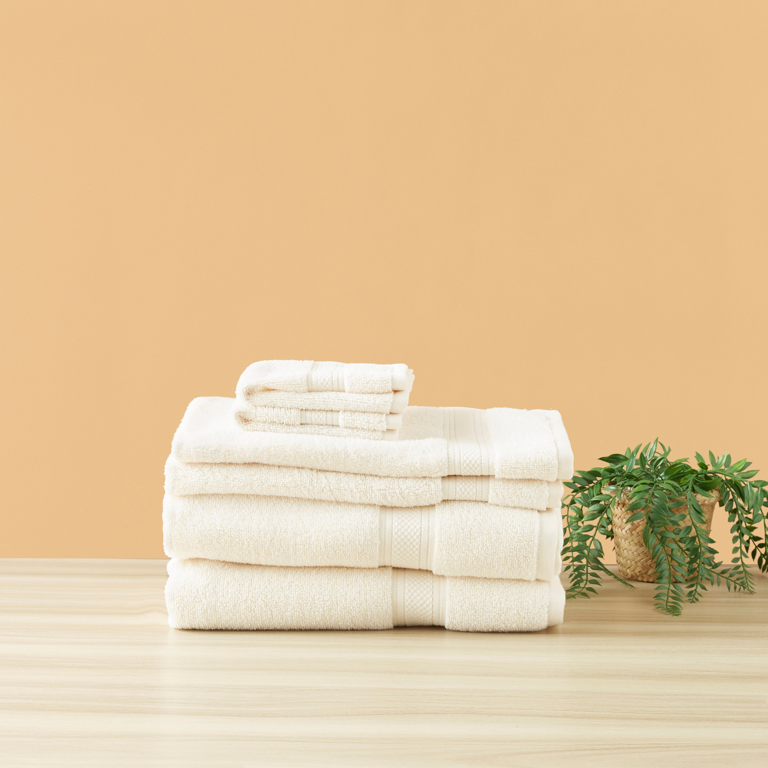 Textured 6-Piece Towel Set - 140x70 cms-household-bathandlaundry-bathlinen-towels-image-1