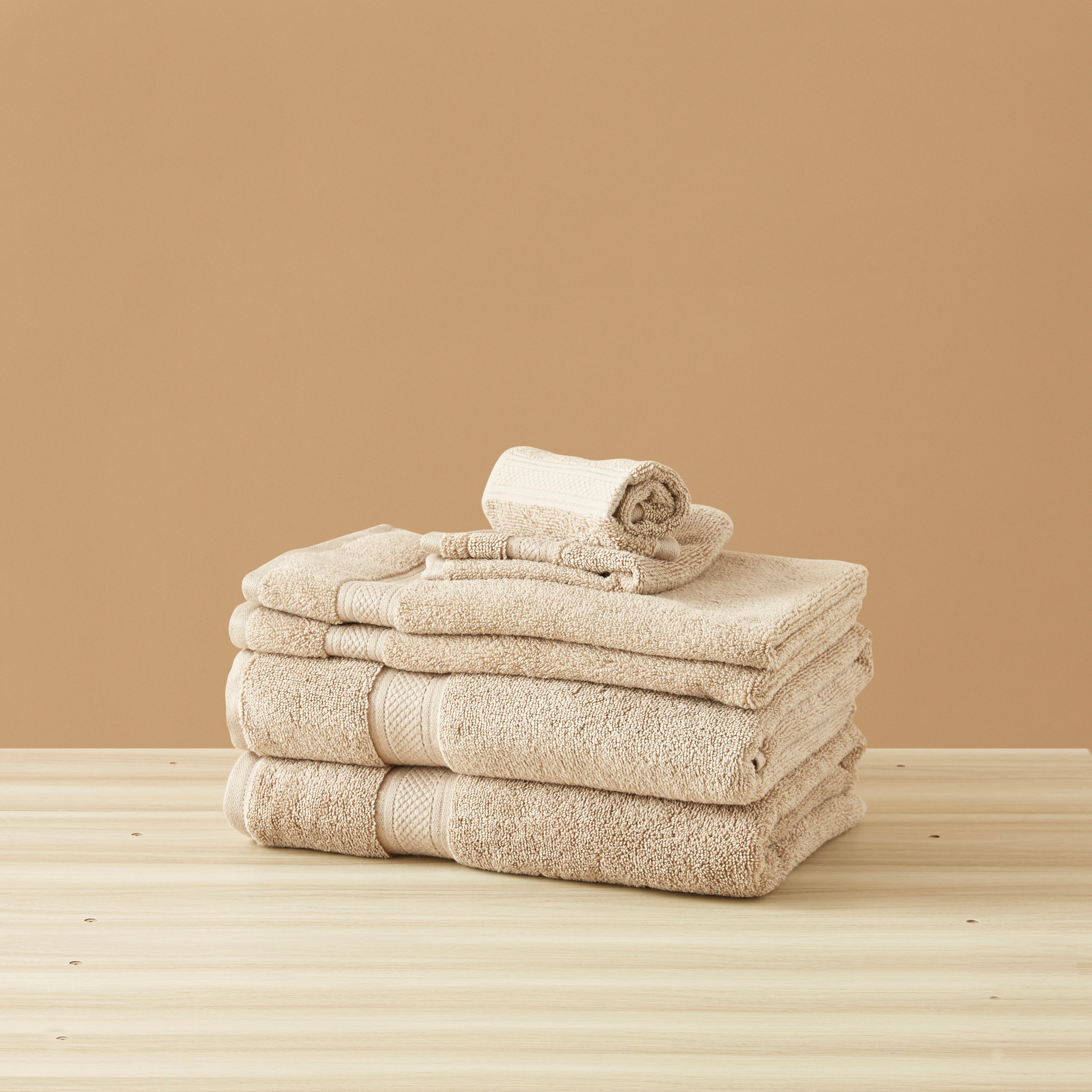 Textured 6-Piece Towel Set - 140x70 cms-household-bathandlaundry-bathlinen-towels-image-2