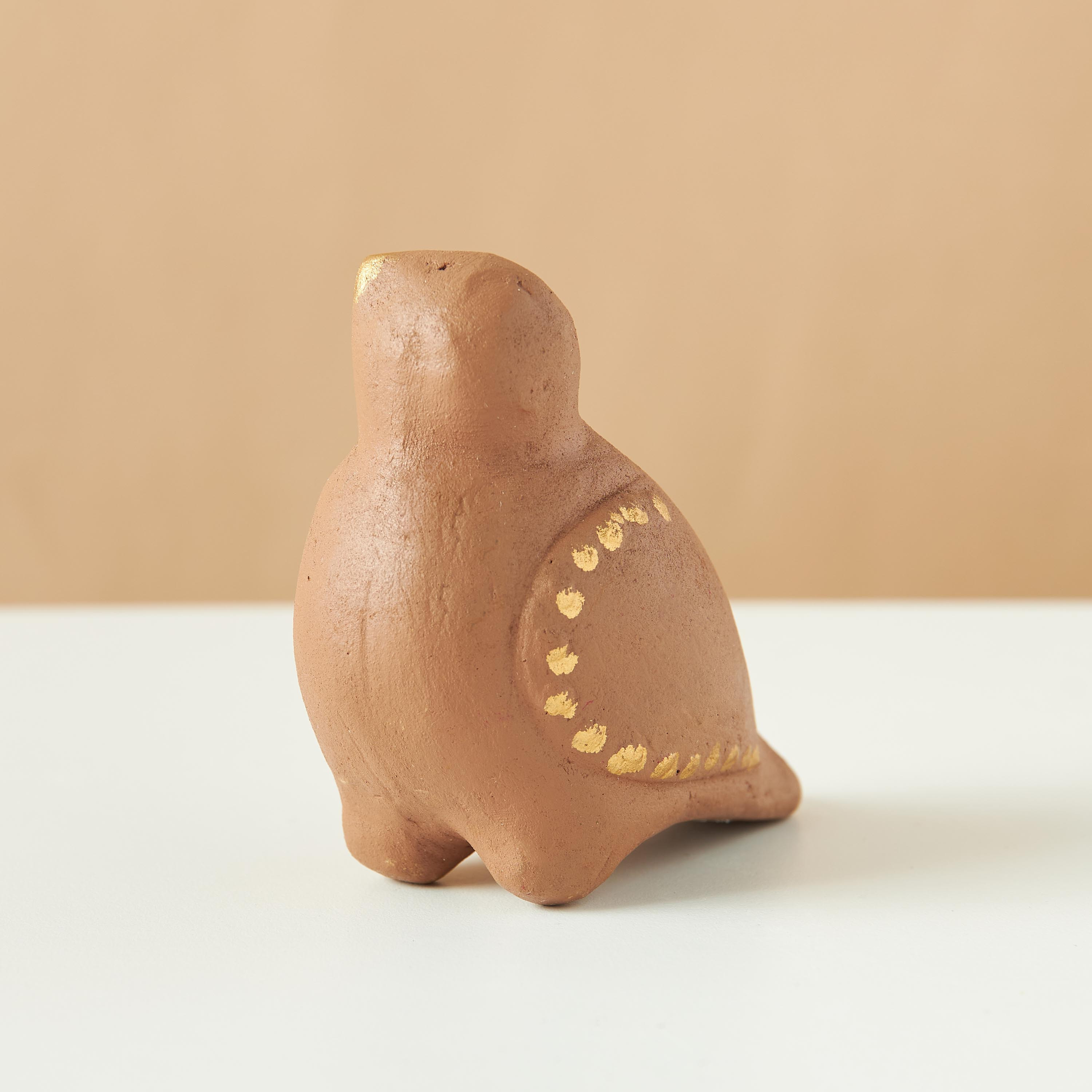 Decorative Clay Bird Figurine - 10x6x10 cms-household-decor-decorativeobjectsandsculptures-image-3