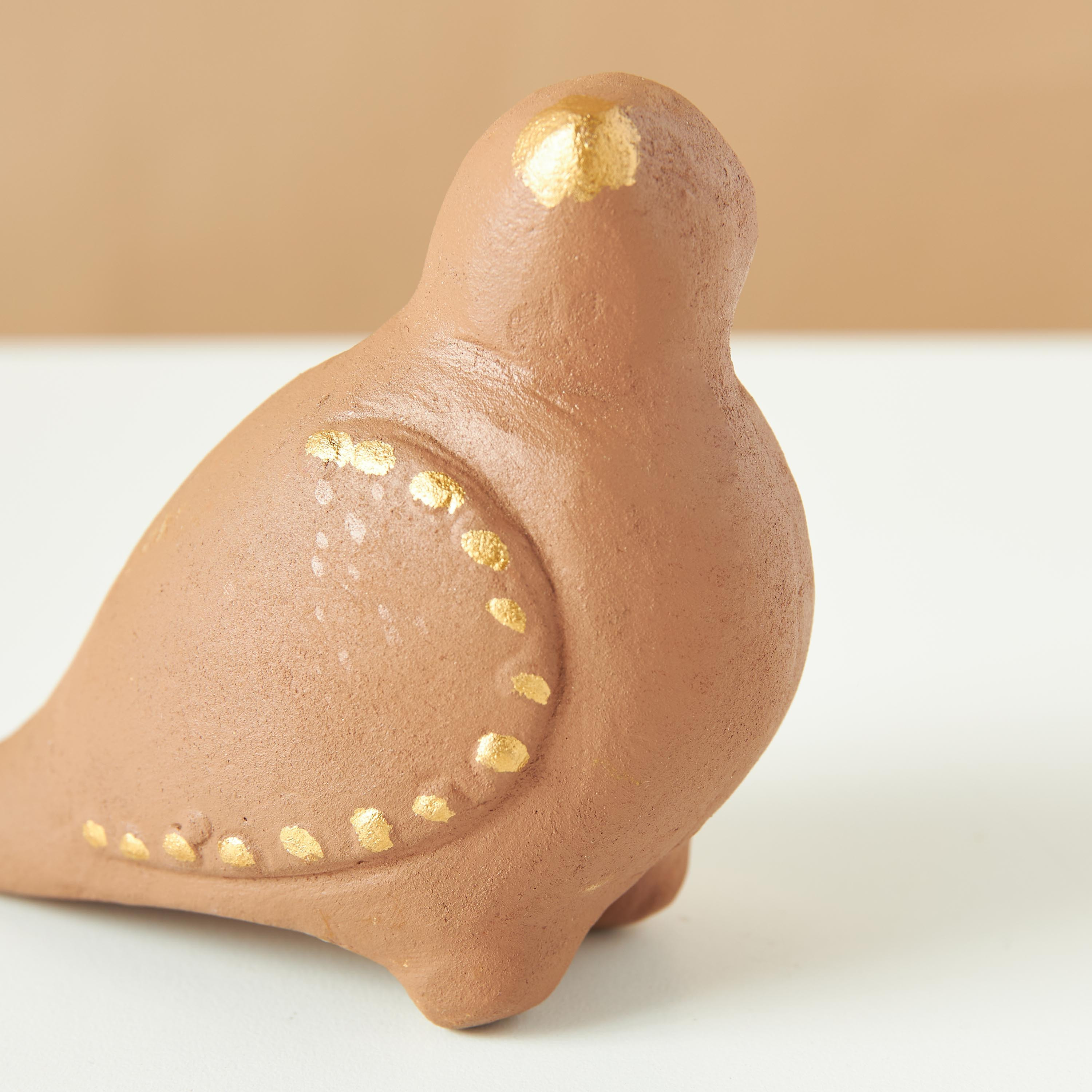 Decorative Clay Bird Figurine - 10x6x10 cms-household-decor-decorativeobjectsandsculptures-image-5