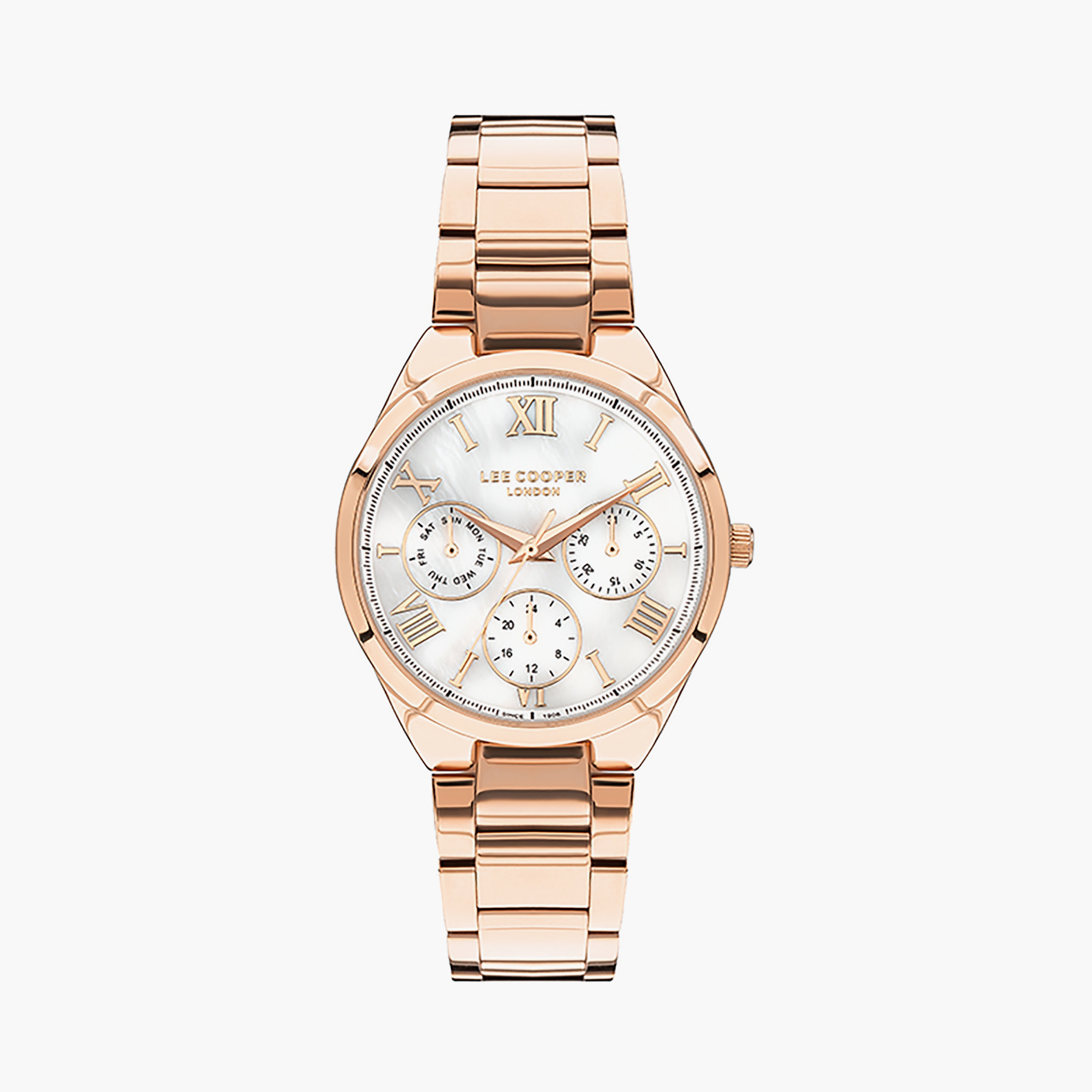 Lee cooper outlet rose gold watch