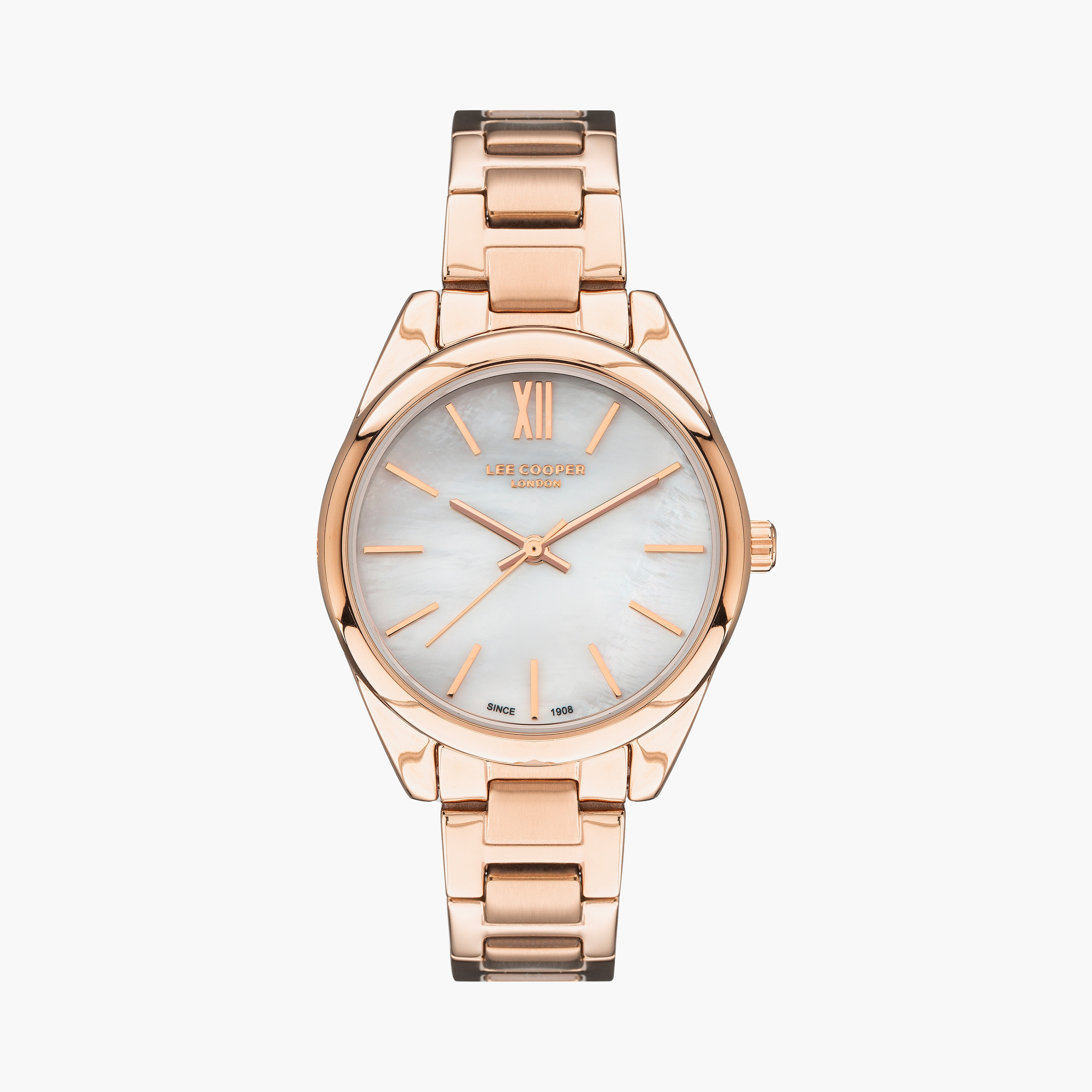 Buy Women s Lee Cooper Women Rose Gold Analog Stainless Steel Strap Watch LC07450.420 Online Centrepoint Kuwait