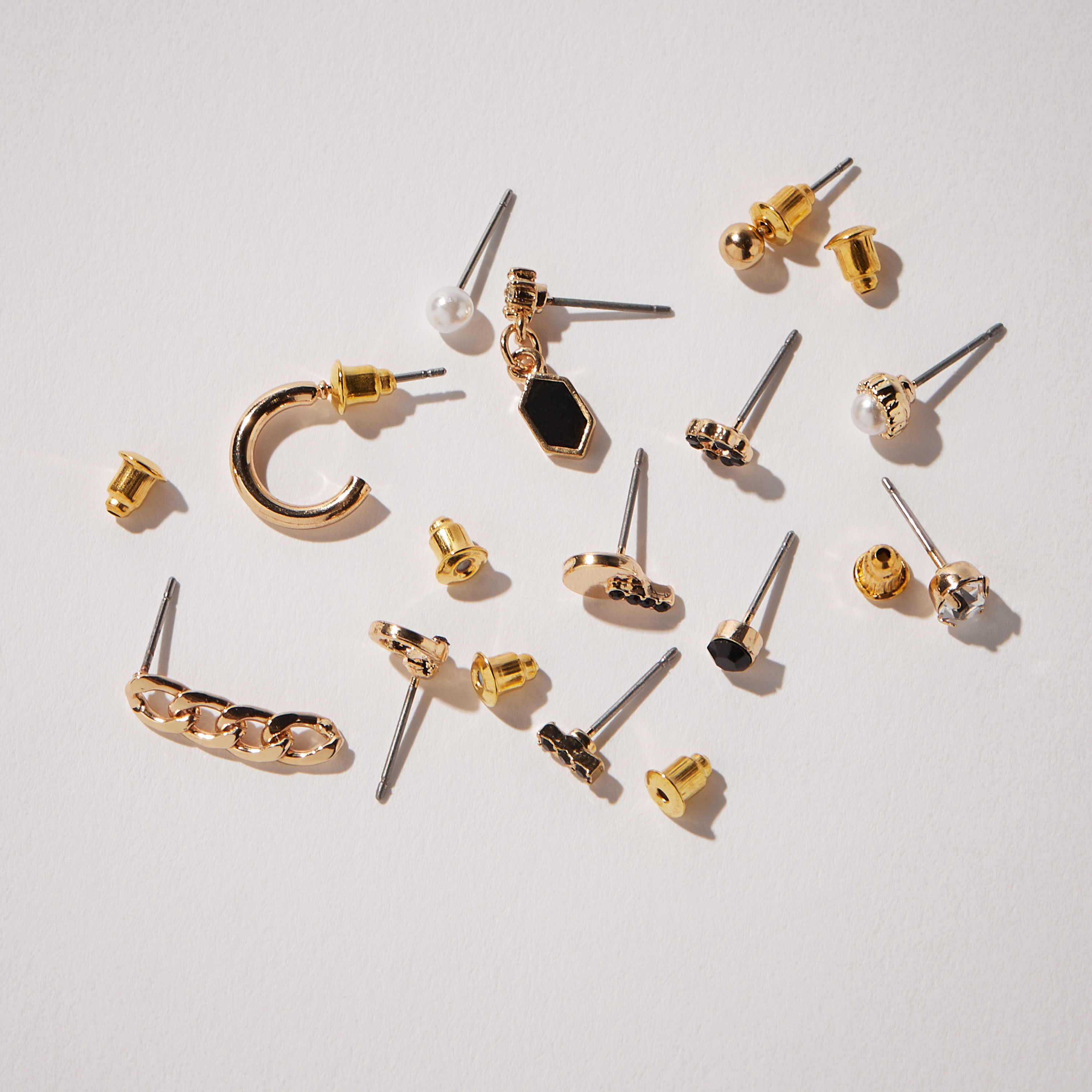 حلقان متنوّعة - طقم 12 زوج-women-watchesandjewellery-jewellery-earrings-image-4