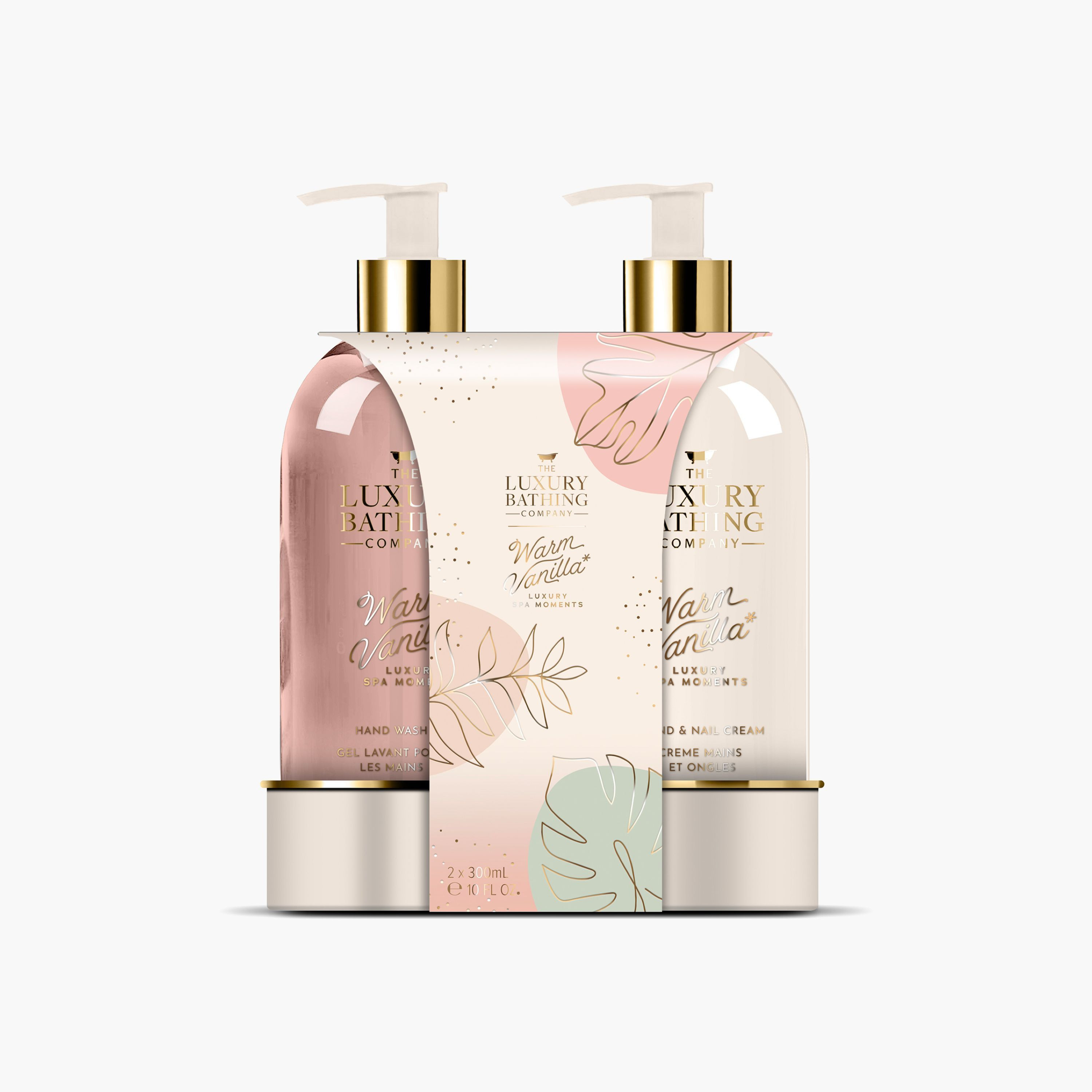 Luxury Bathing Company Warm Vanilla Hand Wash and Hand Cream Gift Set-beautyandpersonalcare-bathandbody-giftsets-image-1