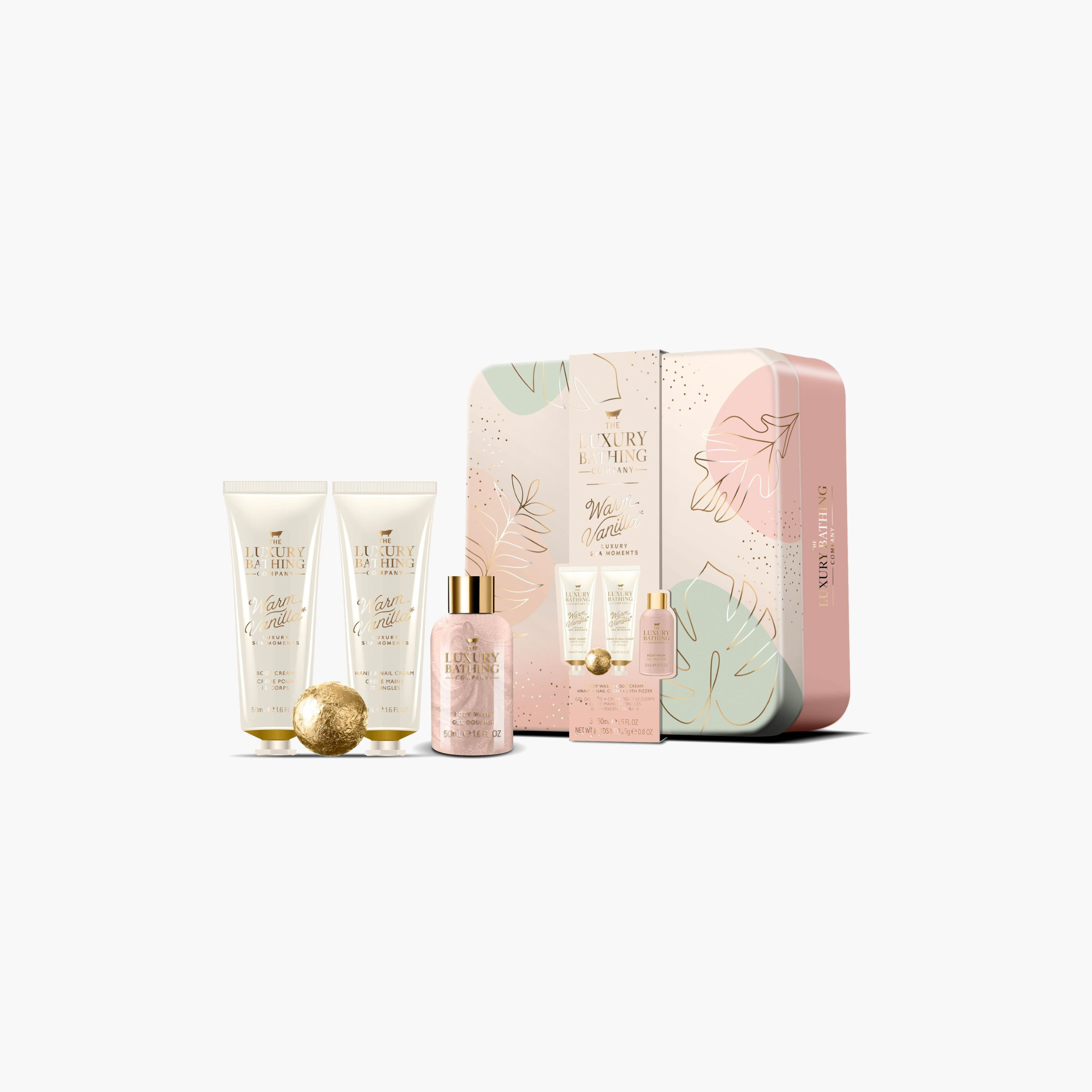 مجموعة هدايا للاستحمام والجسم بالفانيليا الدافئة 4 قطع من لاكشري باثنج كومباني-beautyandpersonalcare-bathandbody-giftsets-image-1