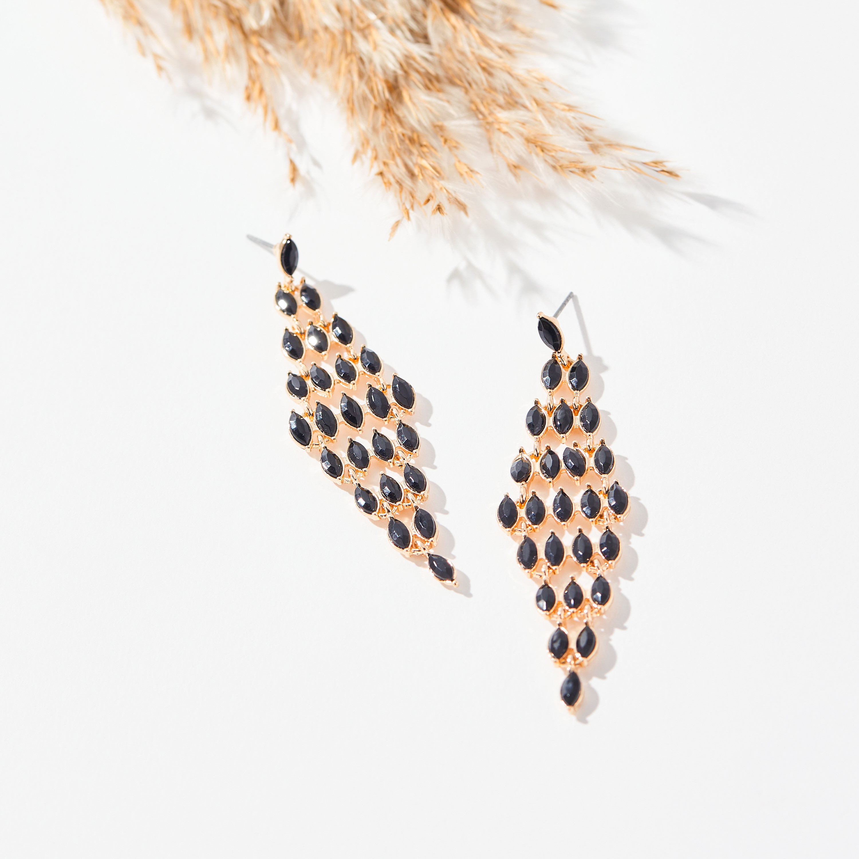 Embellished Dangler Earrings with Push Back Closure-women-watchesandjewellery-jewellery-earrings-image-1