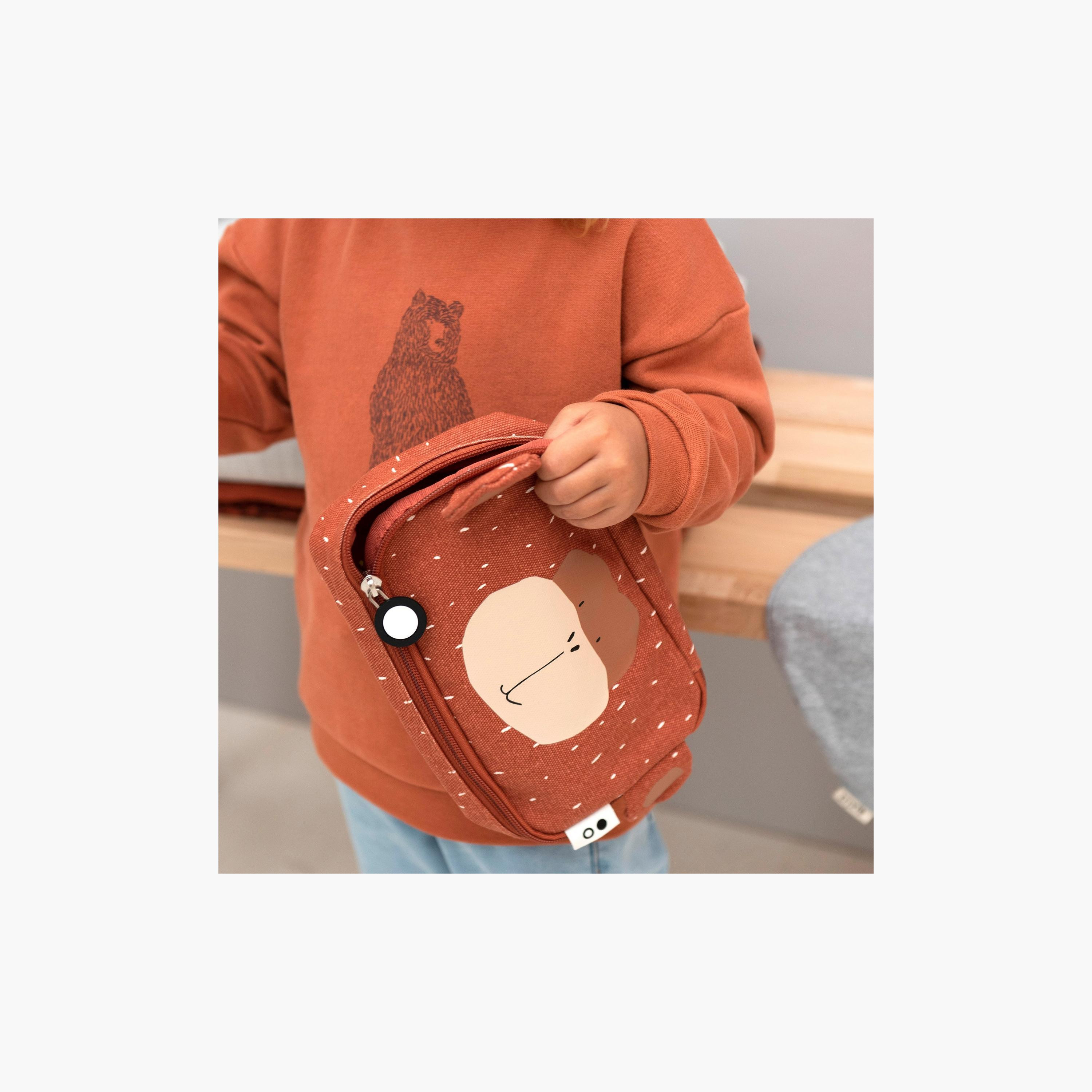 حافظة أقلام من تريكسي، مستطيلة، بتصميم قرد-school-stationery-pencilcases-image-2