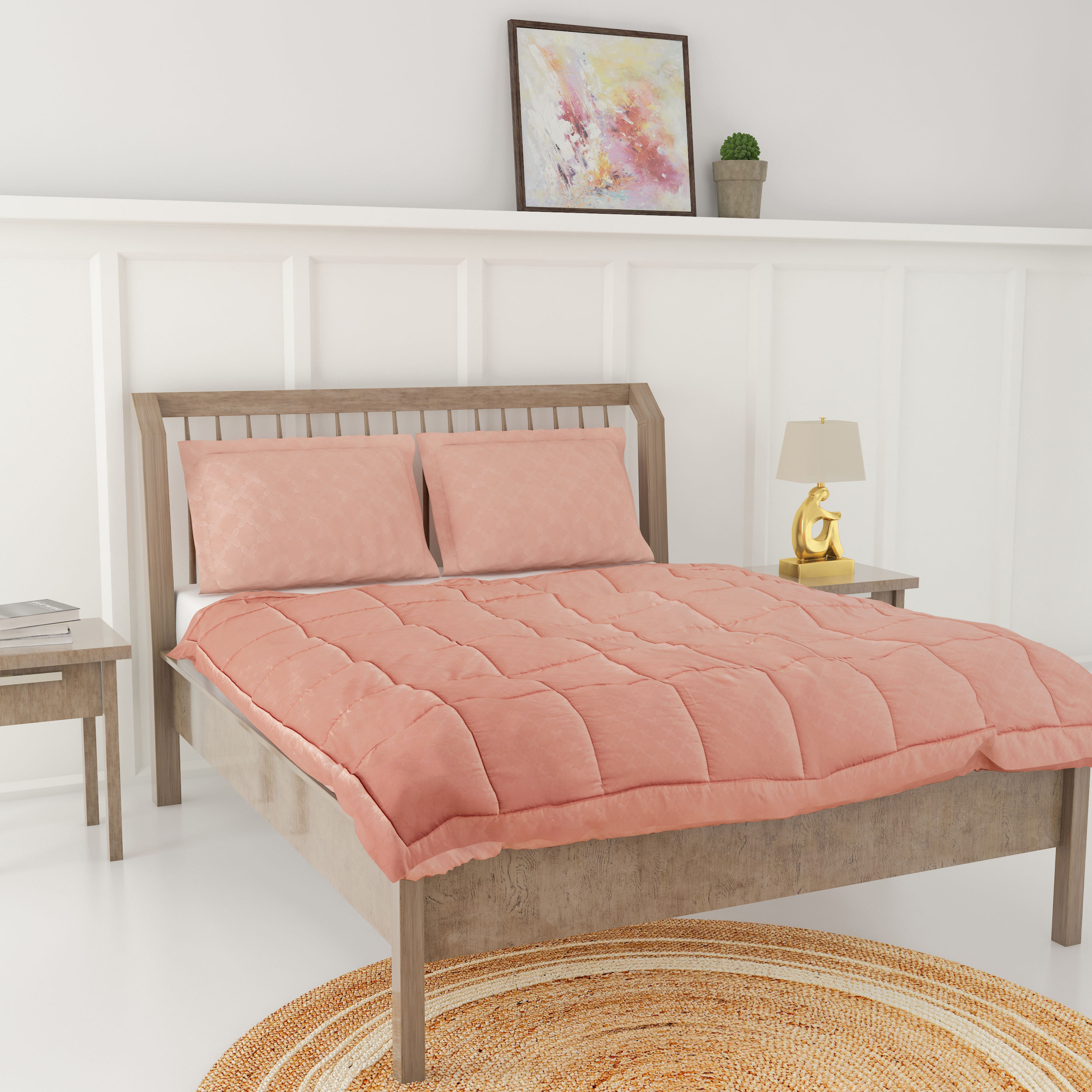 Embossed 3-Piece Comforter Set - 240x160 cms-household-bedding-comfortersandbedspreads-comforters-image-2