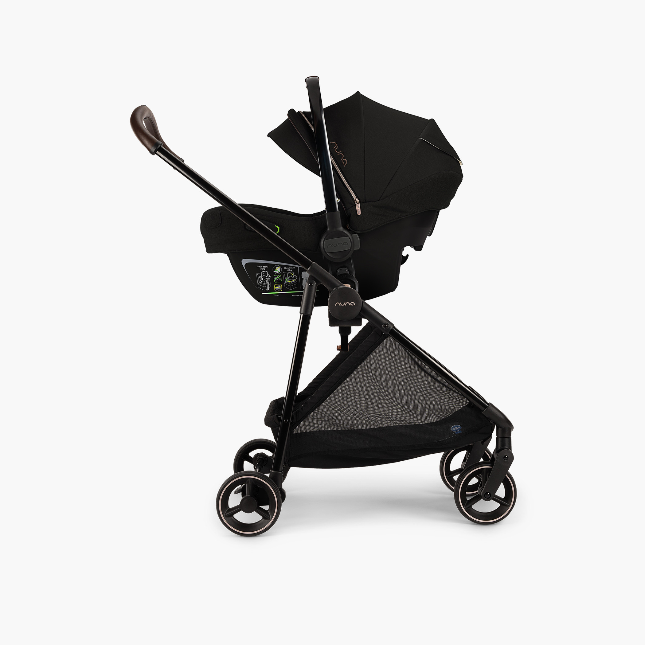 Nuna IXXA Riveted Stroller with Push Button Folding System and Wheel Lock-baby-gear-strollersandprams-strollers-image-2