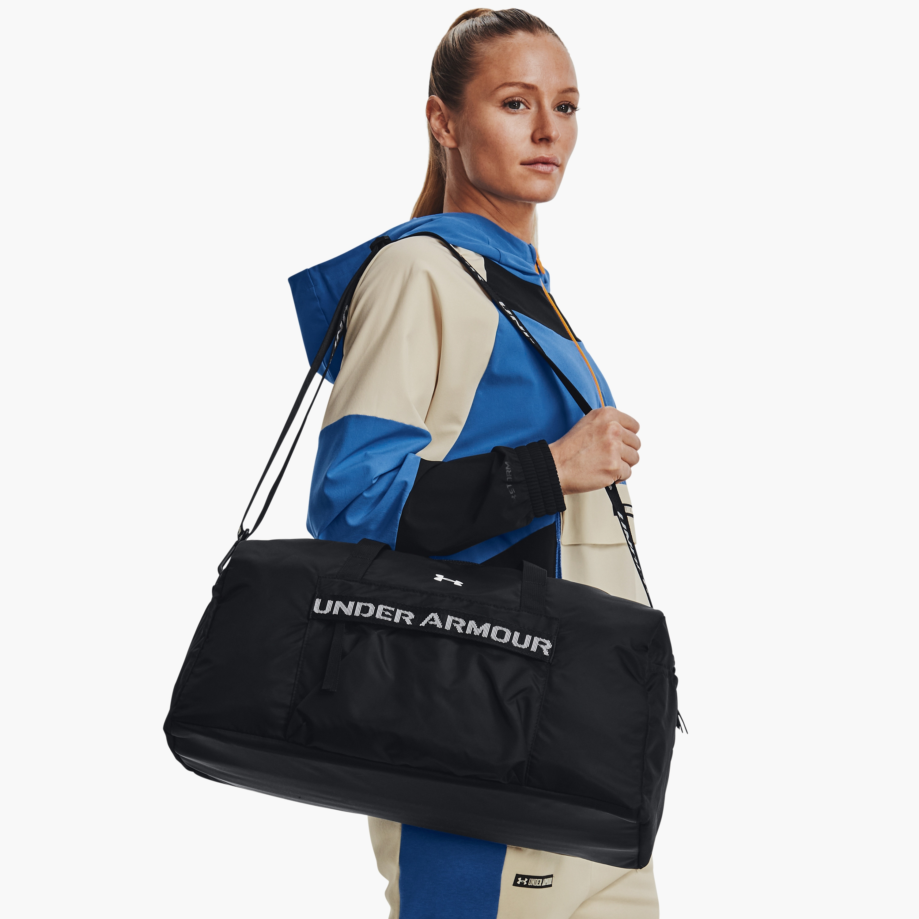 Buy Women s Under Armour Favorite Logo Duffel Bags In Black