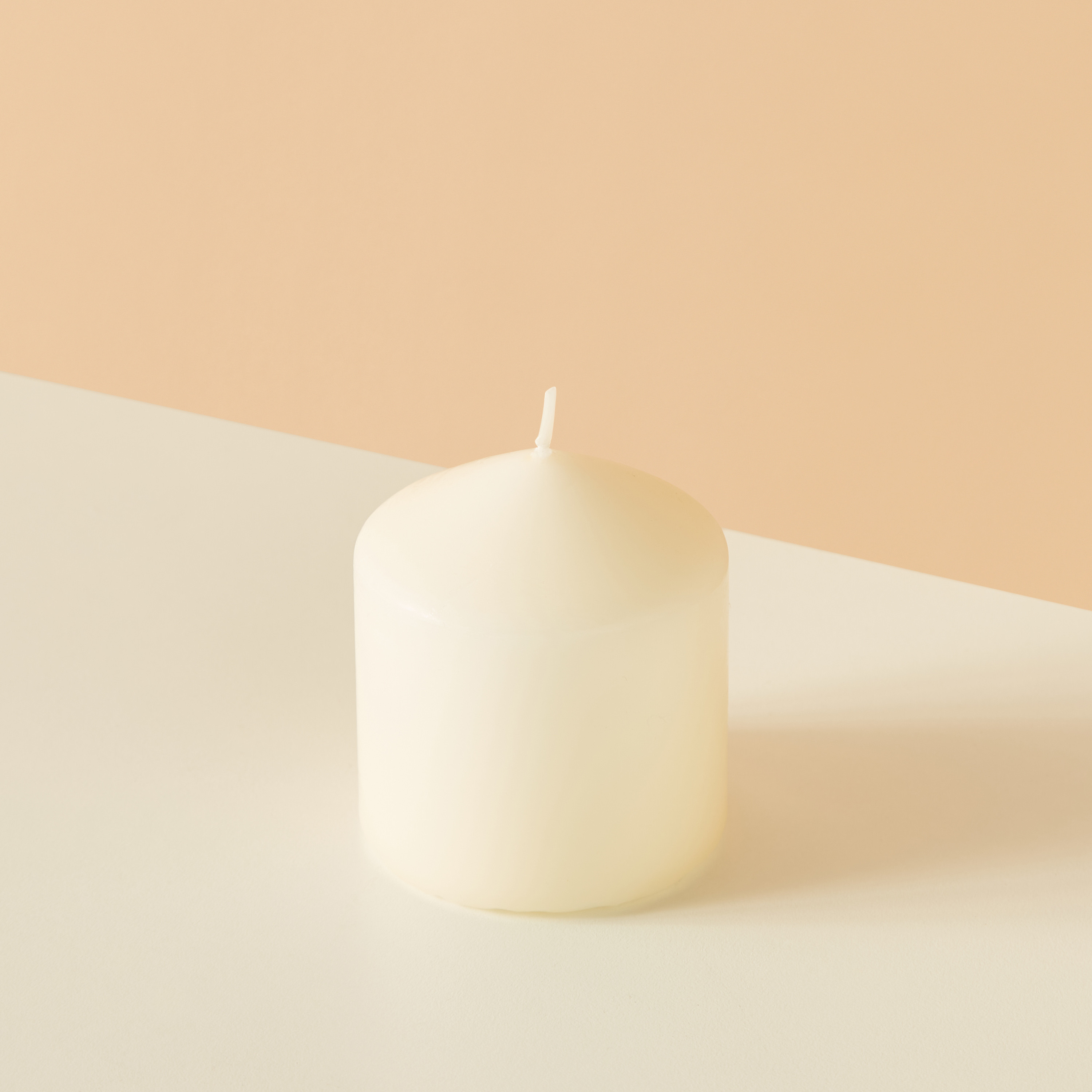 Essentials Unscented Pillar Candle - 7 cms-household-homefragrance-candles-image-3
