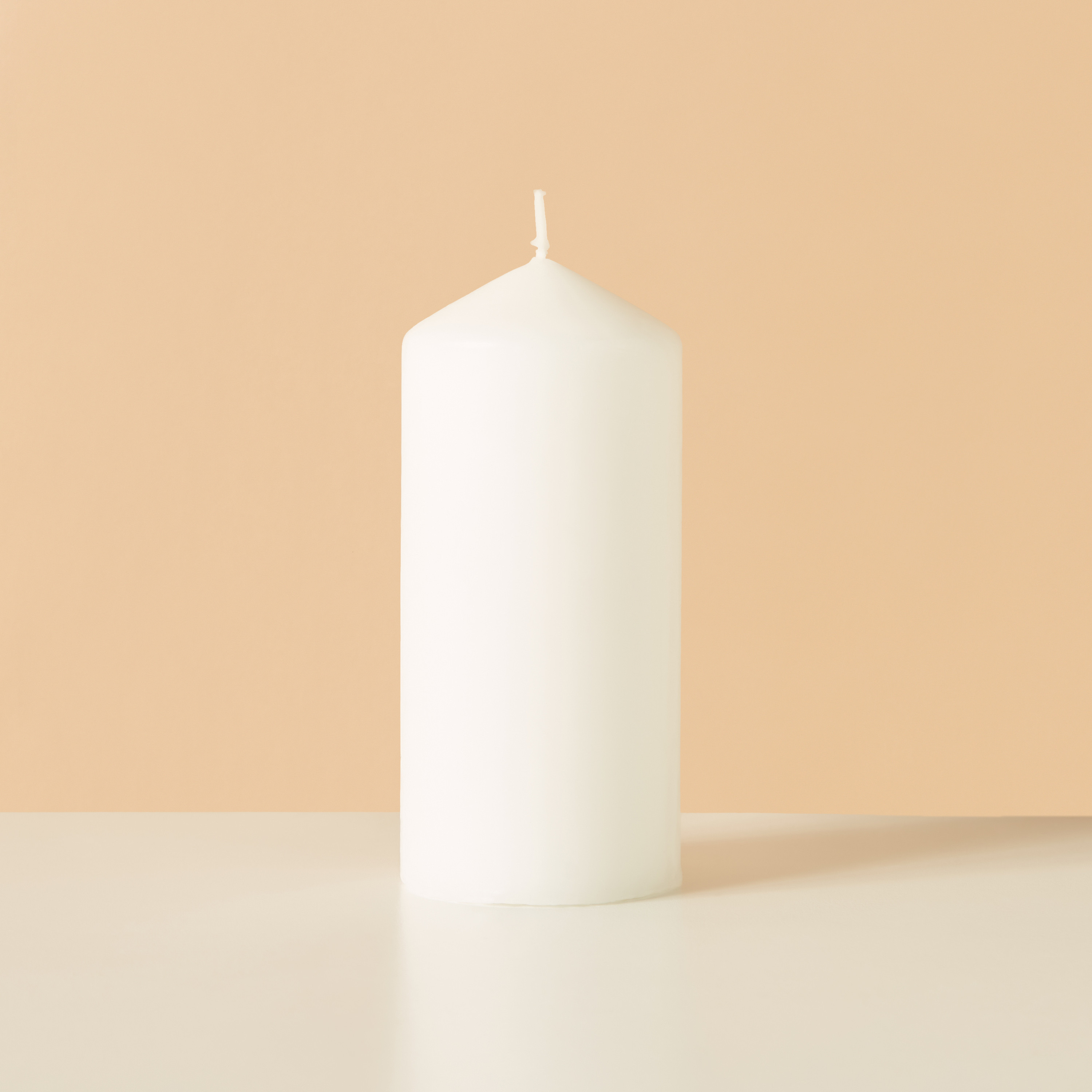 Essentials Unscented Pillar Candle - 15 cms-household-homefragrance-candles-image-2