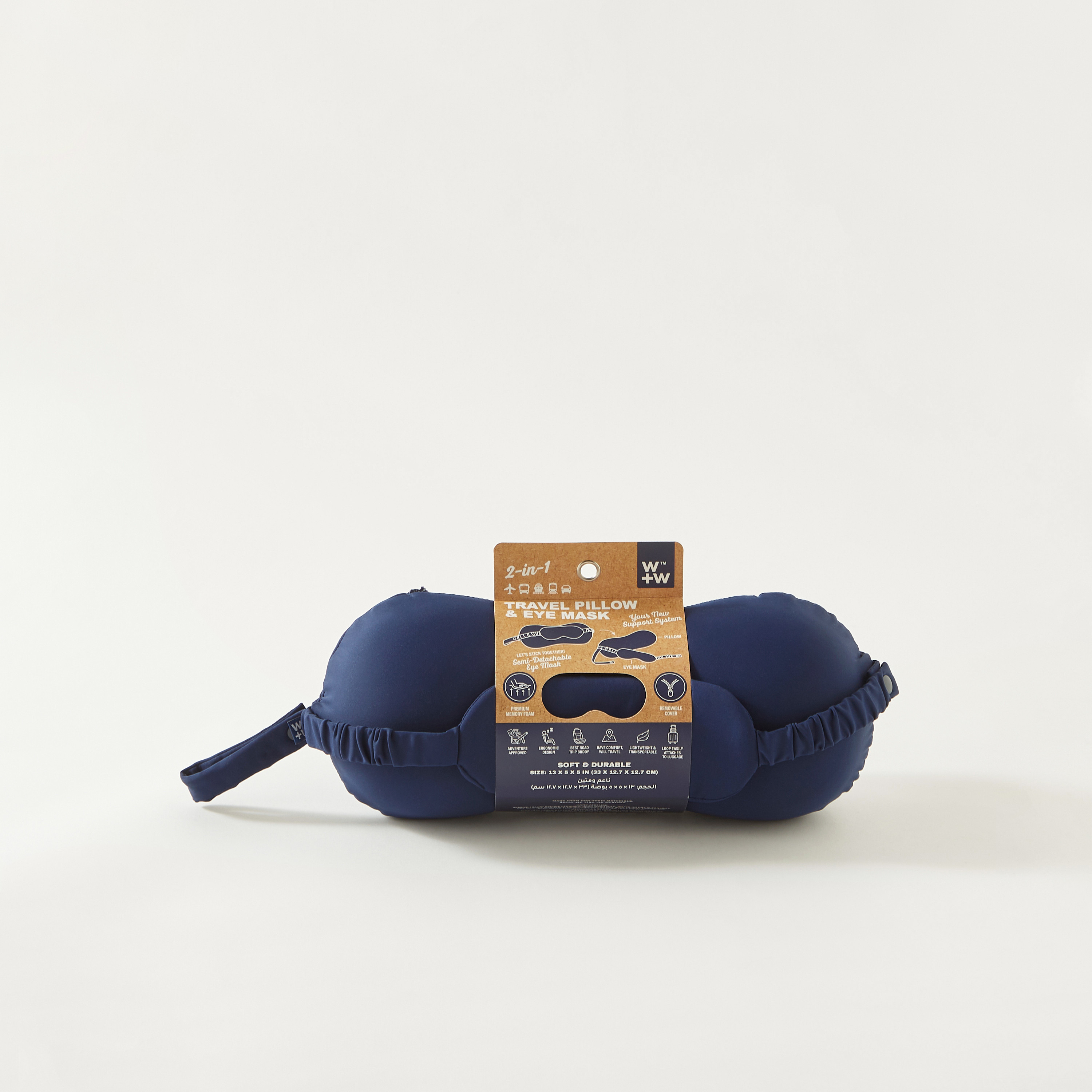 Shop Findz Travel Pillow and Eye Mask Set Online Splash Bahrain