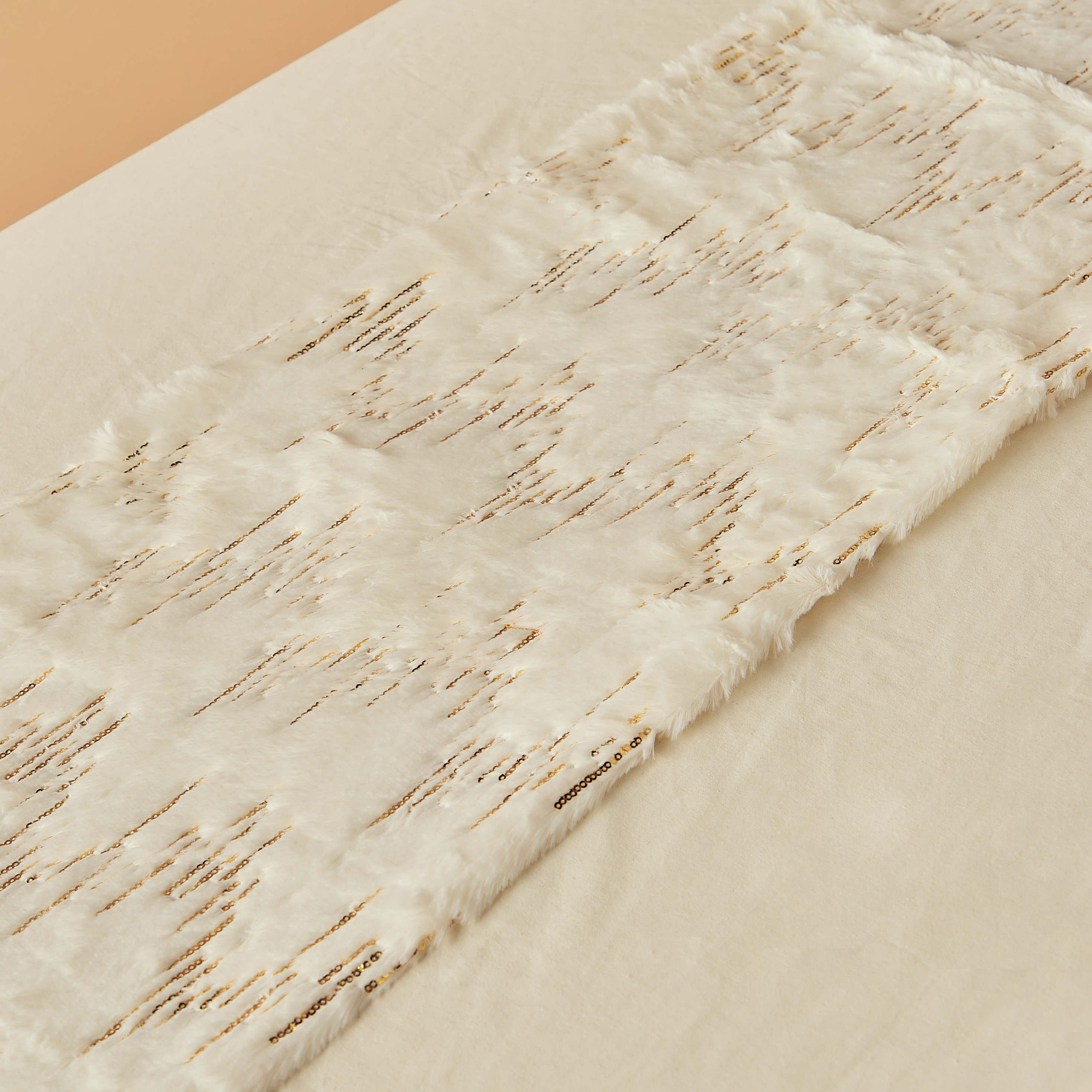 Textured Table Runner with Tassels - 33x180 cms-household-dining-tablelinen-runnersandtablecovers-image-3