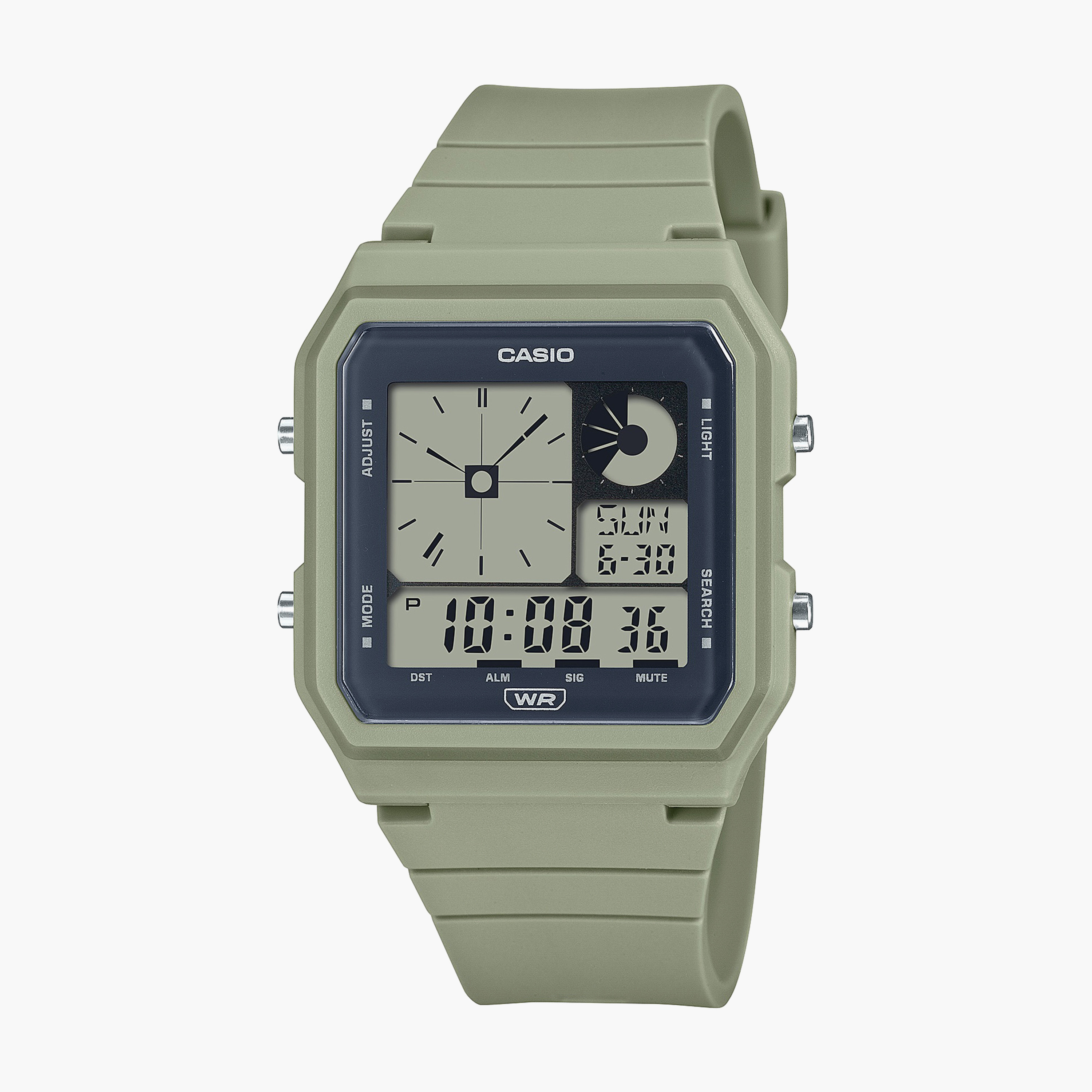 ساعة ذات انالوج من جيس بسوار جلدي أصلي باللون الازرق | GW0591L1-women-watchesandjewellery-watches-image-1