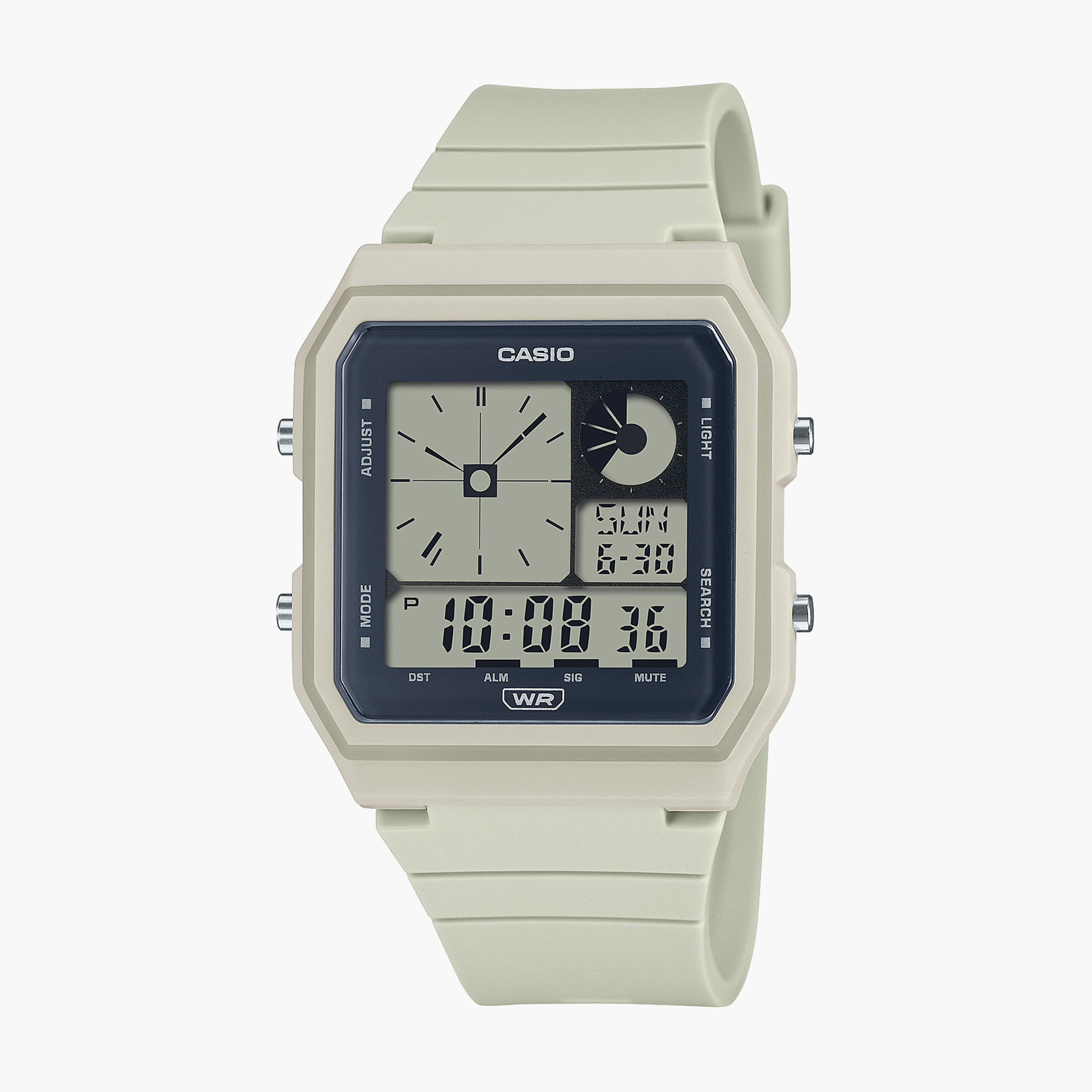 Casio Women's Grey Digital Silicone Strap Watch | LF-20W-8ADF-women-watchesandjewellery-watches-image-1
