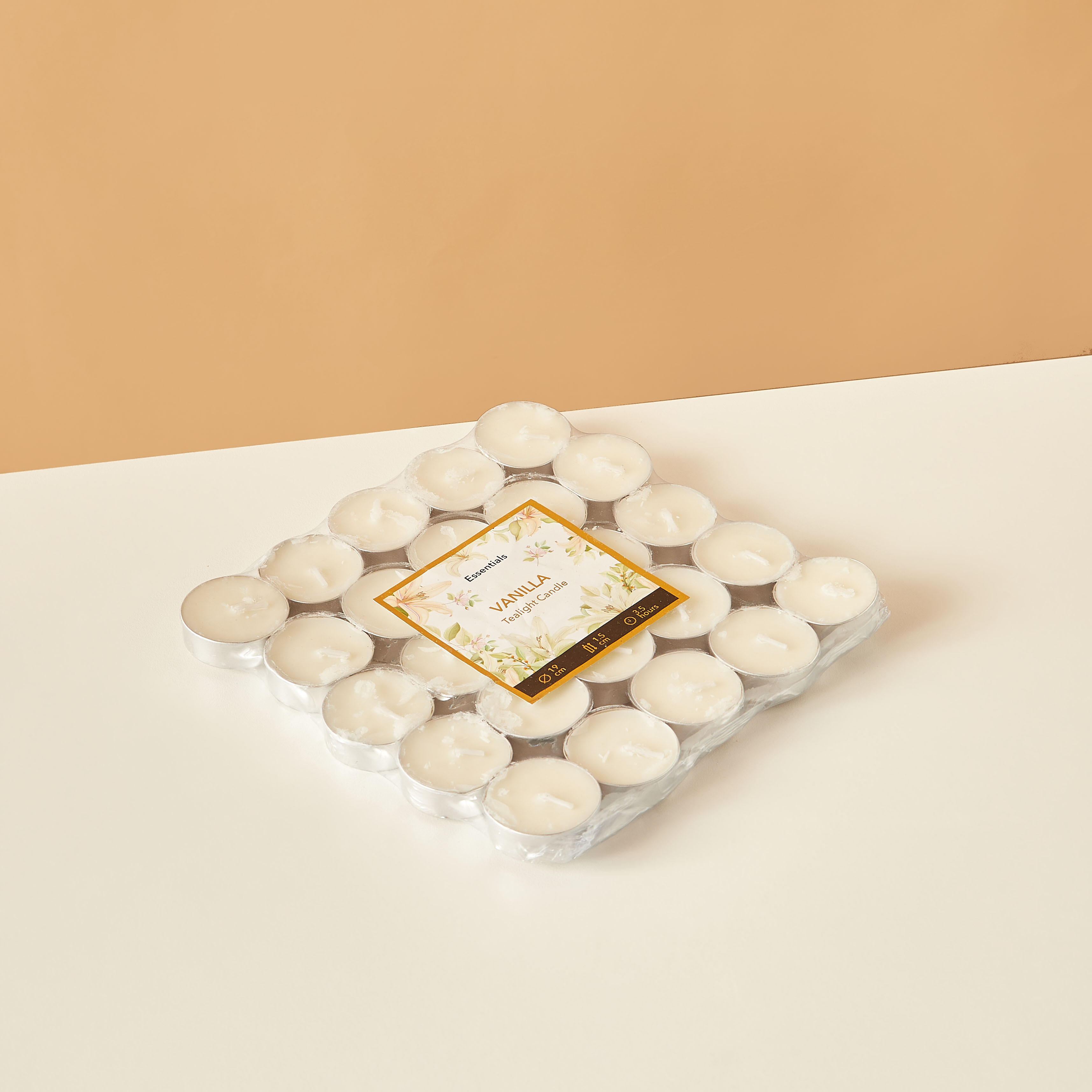 Essentials 25-Piece Vanilla Fleur Scented Tealight Candle Set - 4 H-household-homefragrance-candles-image-4