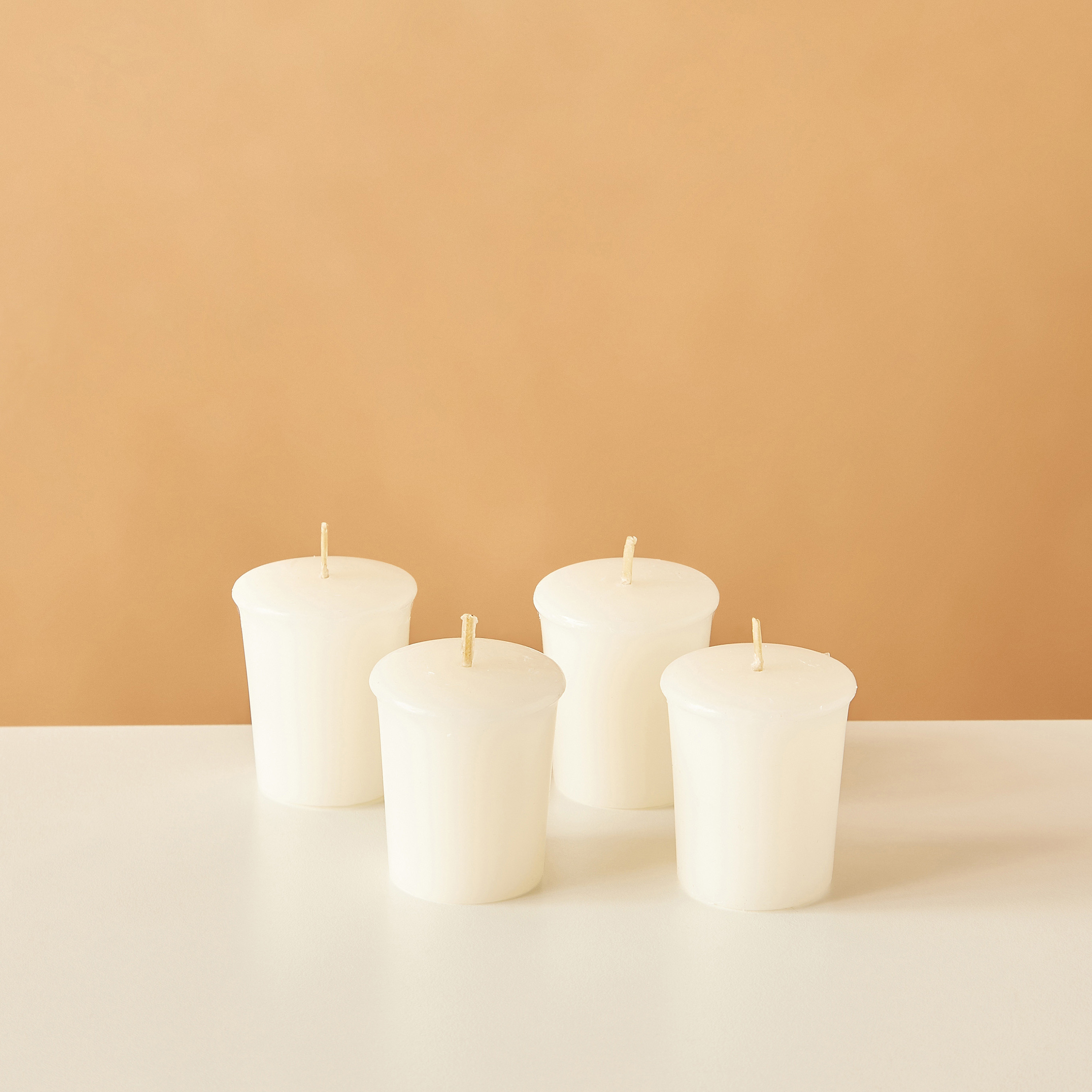 Essentials 4-Piece Rose Blush Scented Votive Candle Set - 12 H-household-homefragrance-candles-image-2
