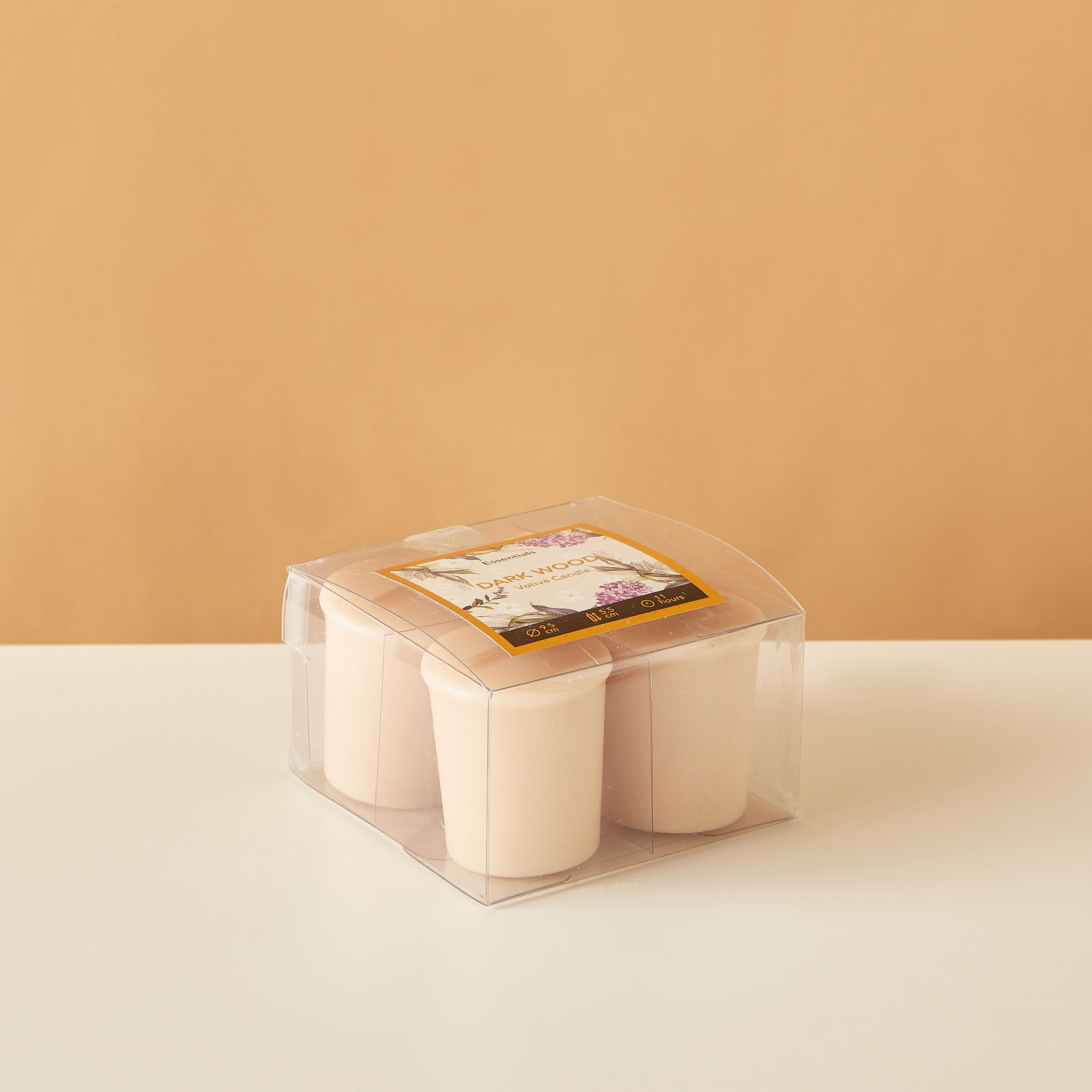 Essentials 4-Piece Rose Blush Scented Votive Candle Set - 12 H-household-homefragrance-candles-image-4