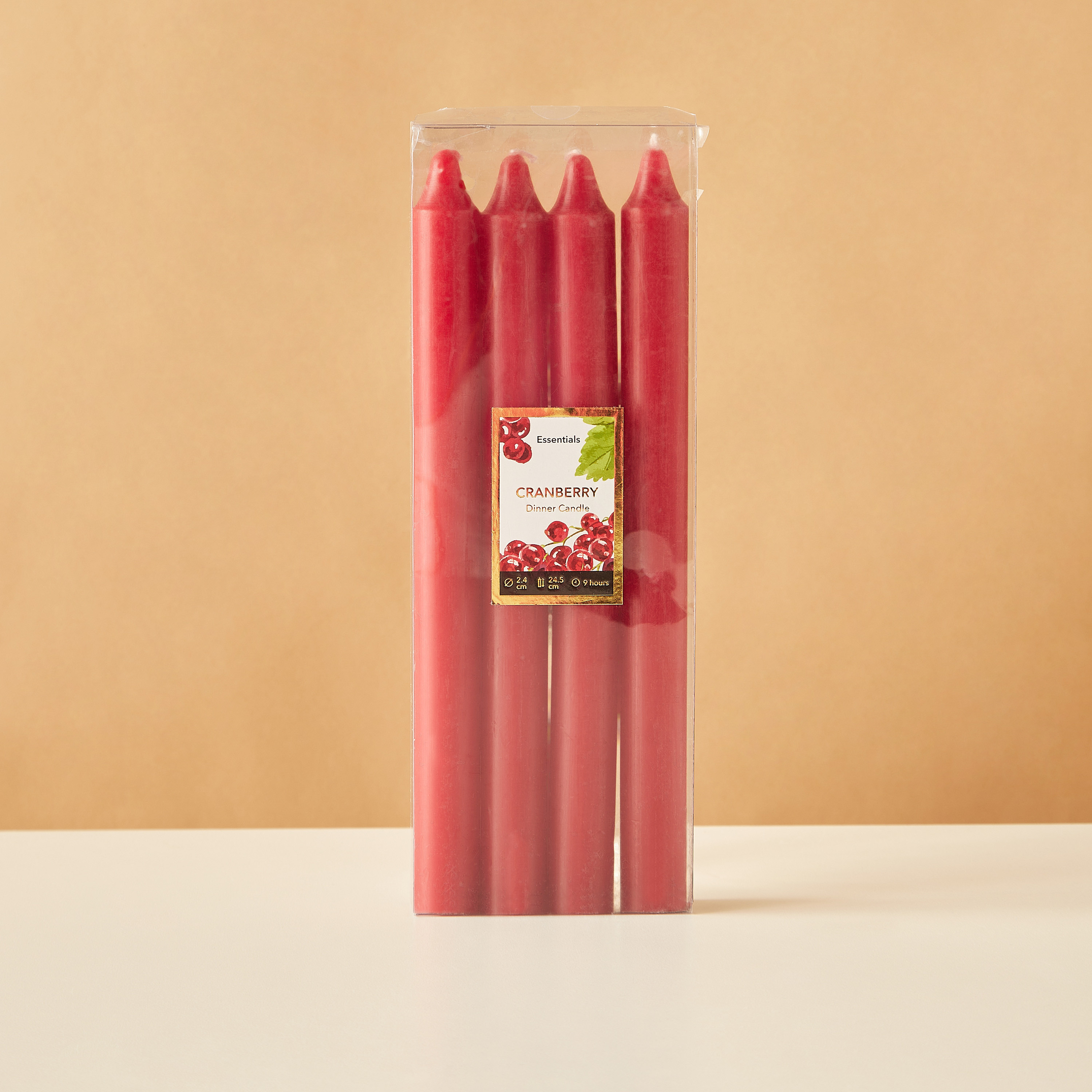 Essentials 4-Piece Rose Blush Scented Dinner Candle Set - 7 H-household-homefragrance-candles-image-2
