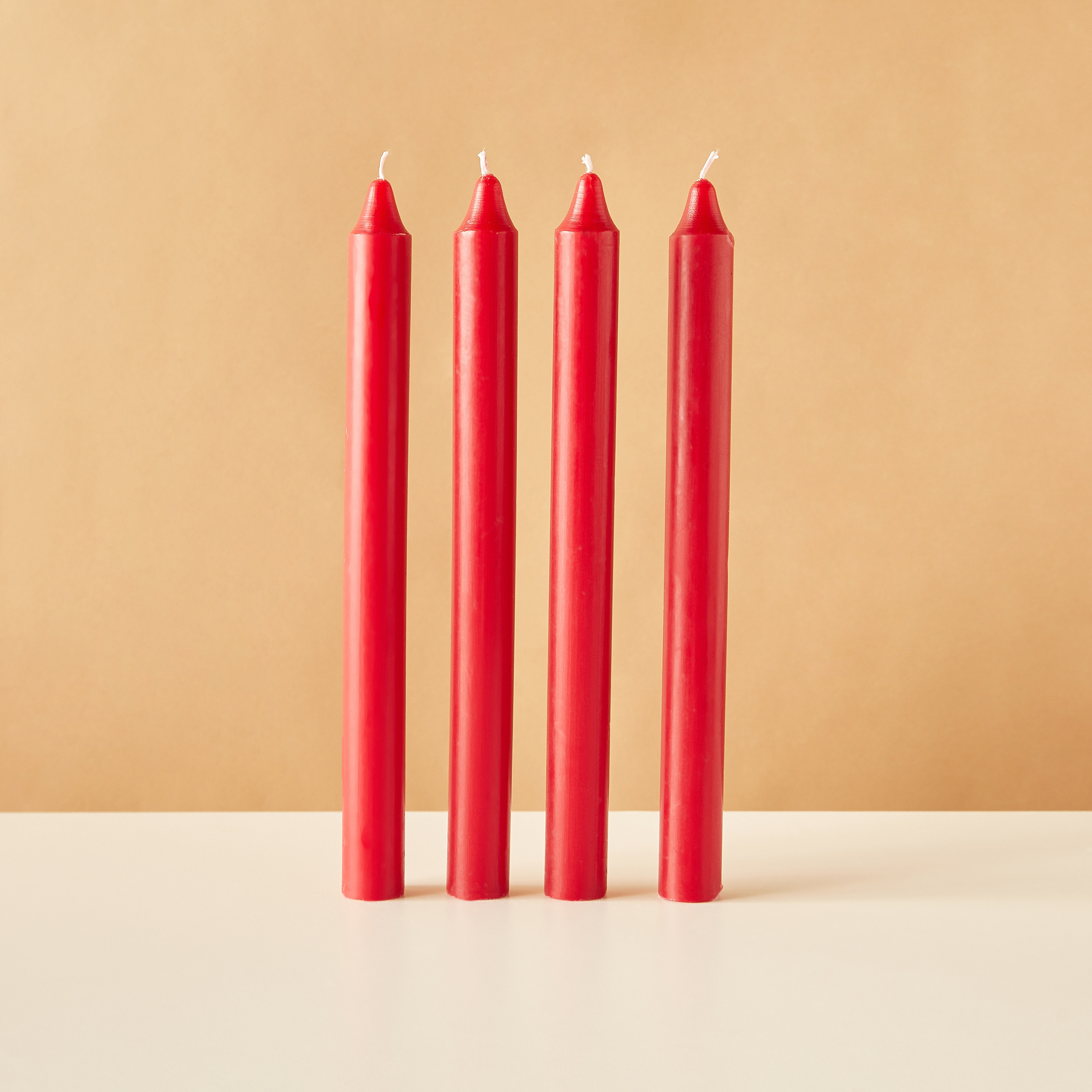 Essentials 4-Piece Rose Blush Scented Dinner Candle Set - 7 H-household-homefragrance-candles-image-3