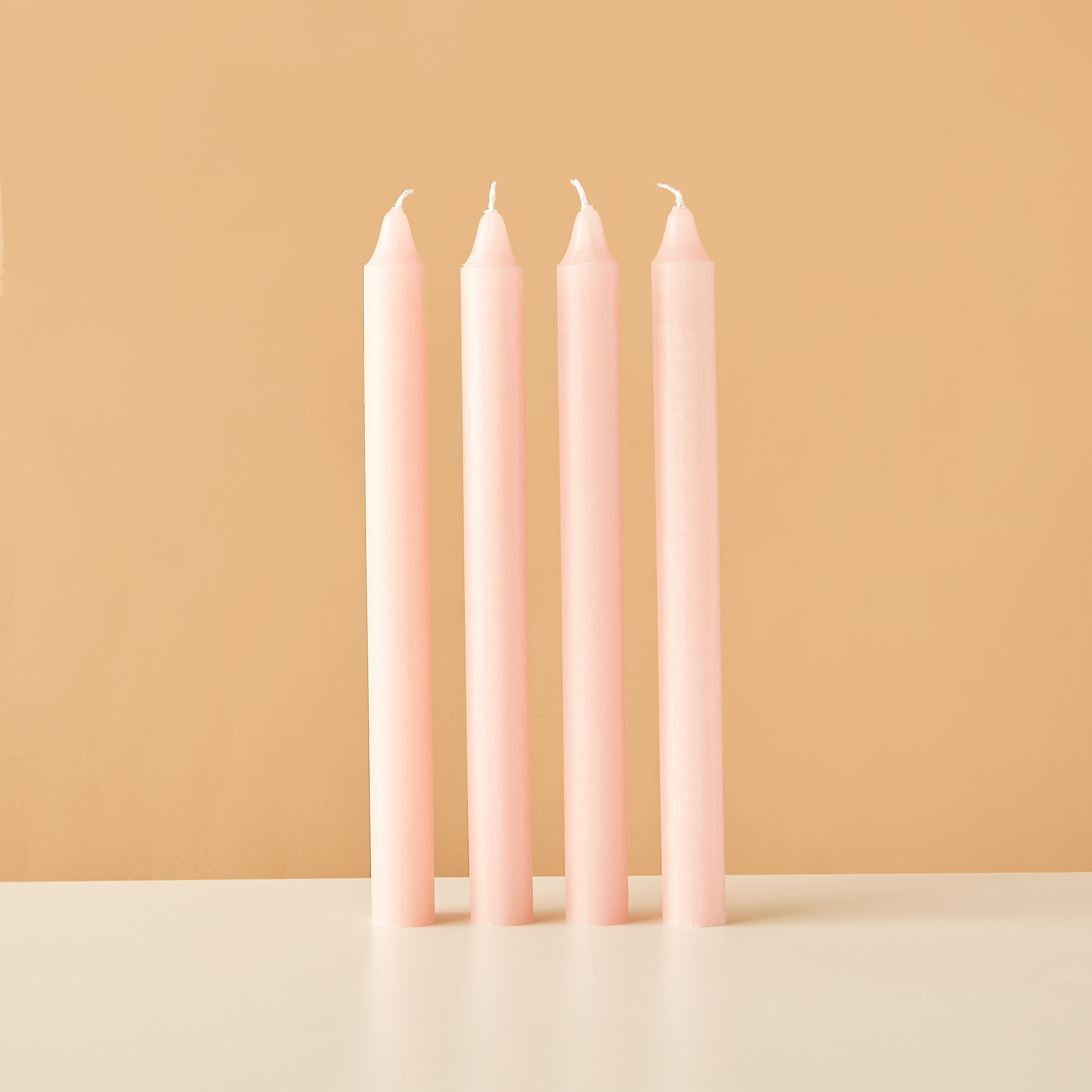 Essentials 4-Piece Rose Blush Scented Dinner Candle Set - 7 H-household-homefragrance-candles-image-2