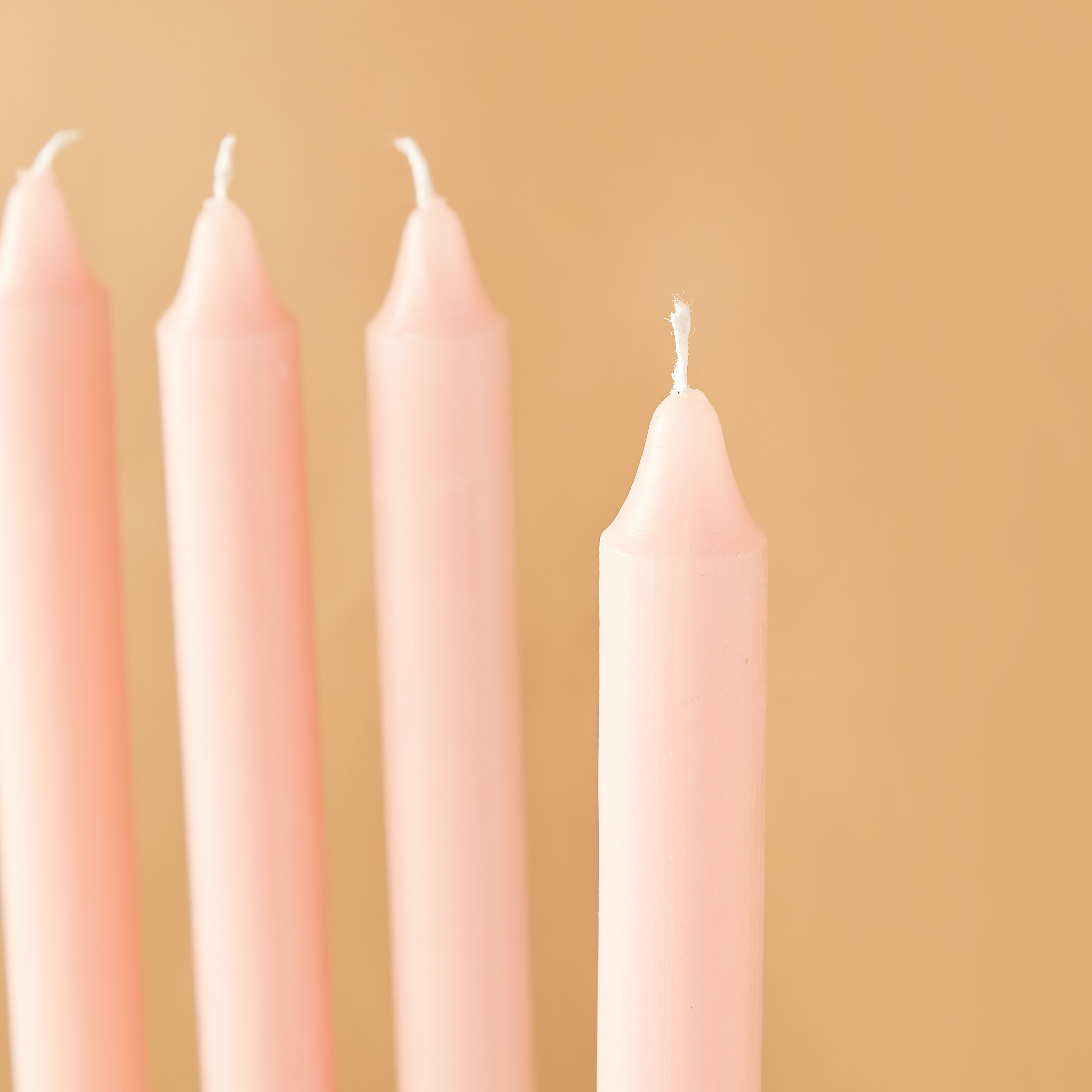 Essentials 4-Piece Rose Blush Scented Dinner Candle Set - 7 H-household-homefragrance-candles-image-3
