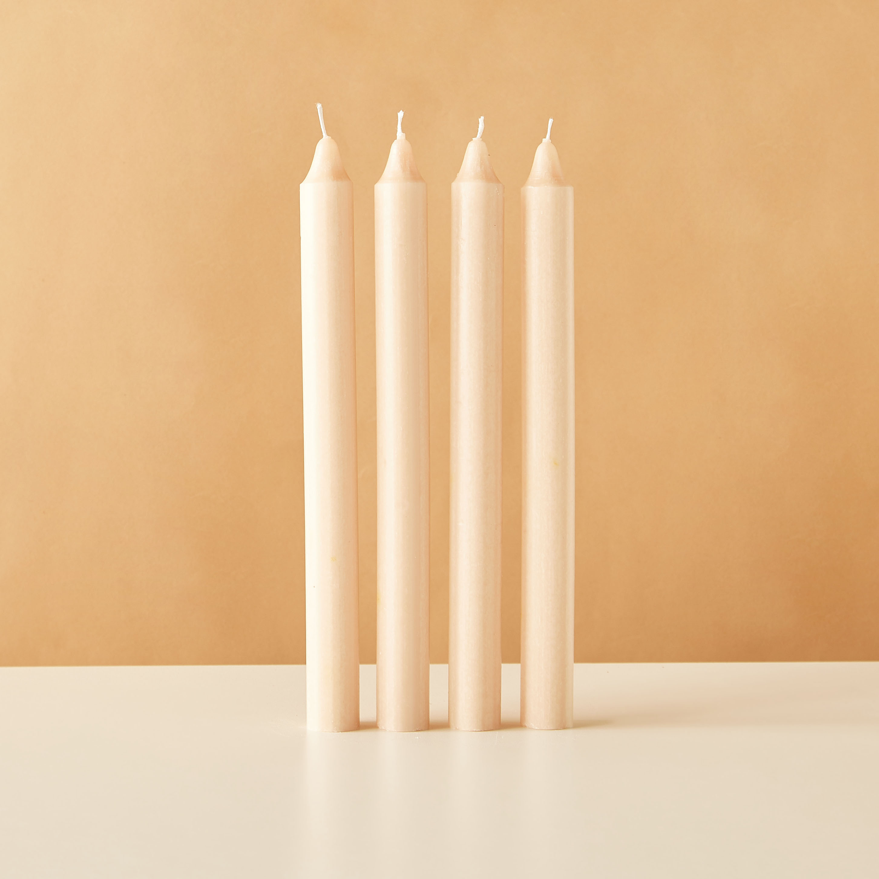 Essentials 4-Piece Rose Blush Scented Dinner Candle Set - 7 H-household-homefragrance-candles-image-2