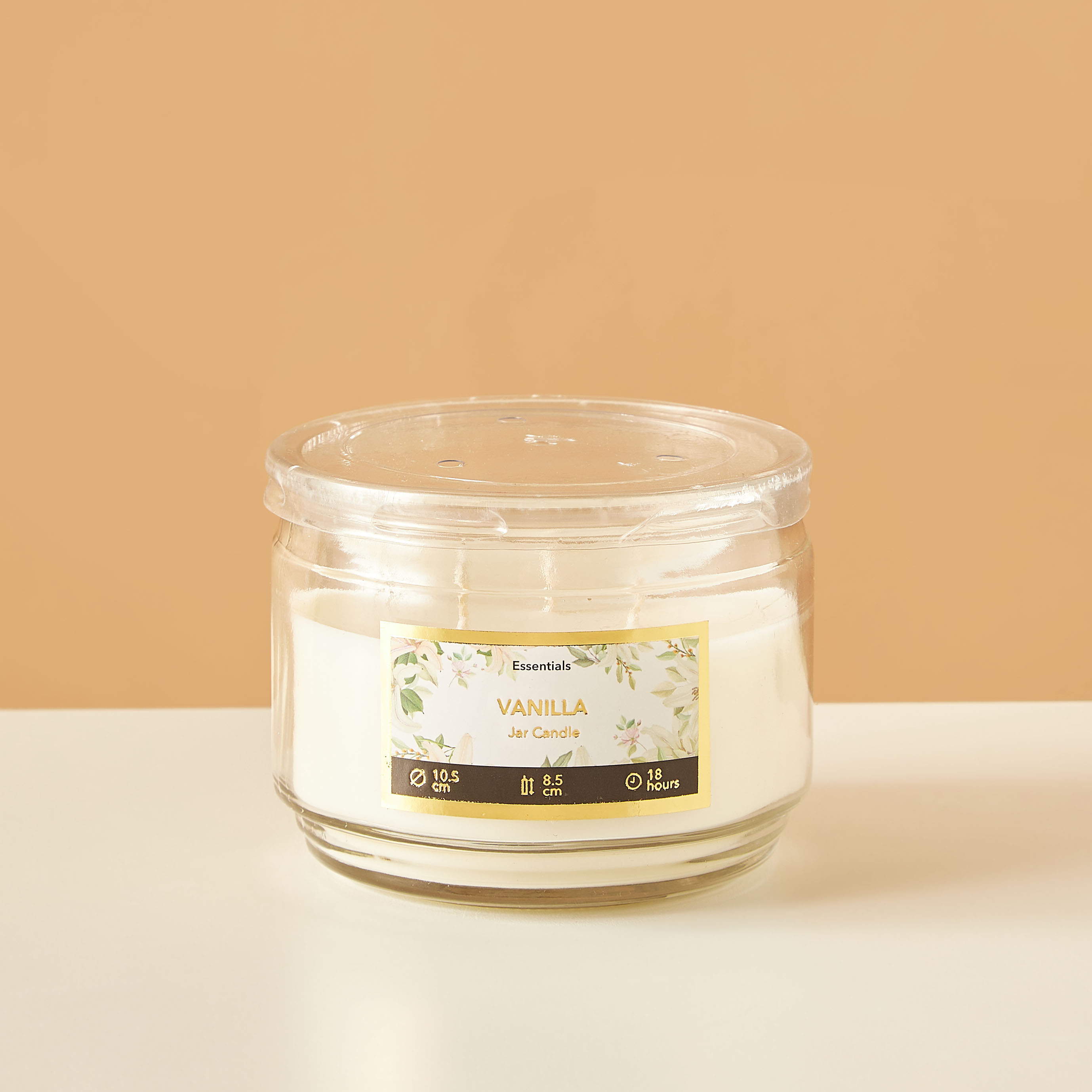 Essentials 3-Wick Vanilla Fleur Scented Glass Jar Candle - 18 H-household-homefragrance-candles-image-2