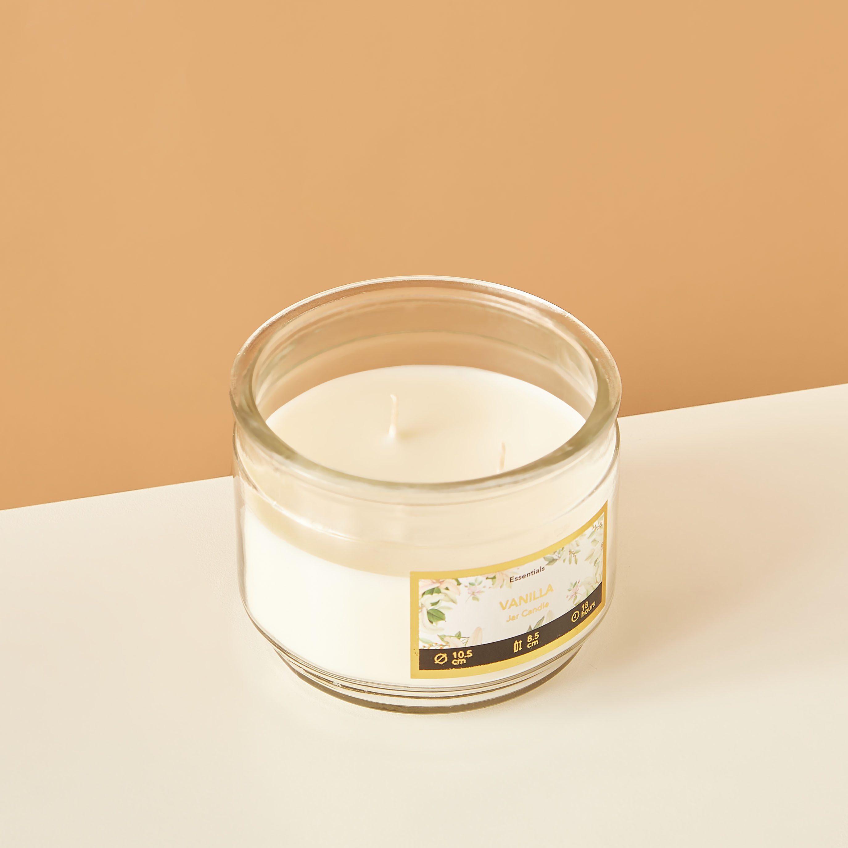 Essentials 3-Wick Vanilla Fleur Scented Glass Jar Candle - 18 H-household-homefragrance-candles-image-3