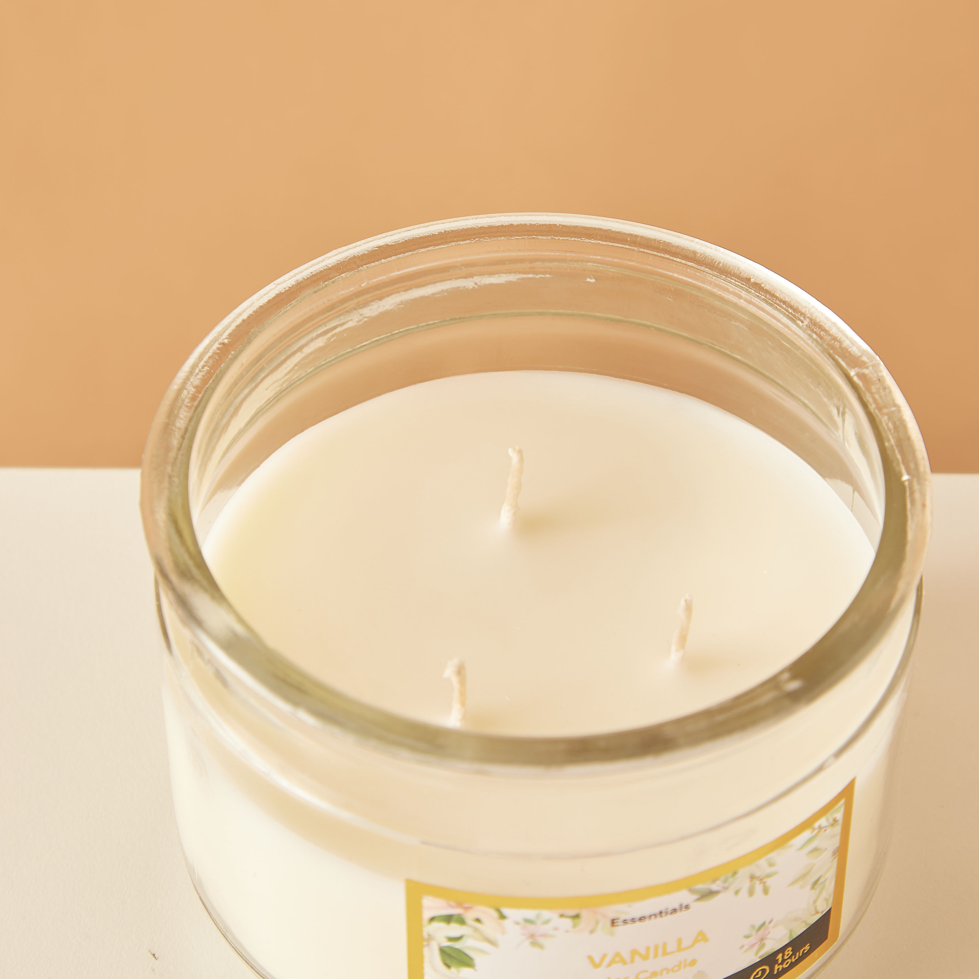 Essentials 3-Wick Vanilla Fleur Scented Glass Jar Candle - 18 H-household-homefragrance-candles-image-4