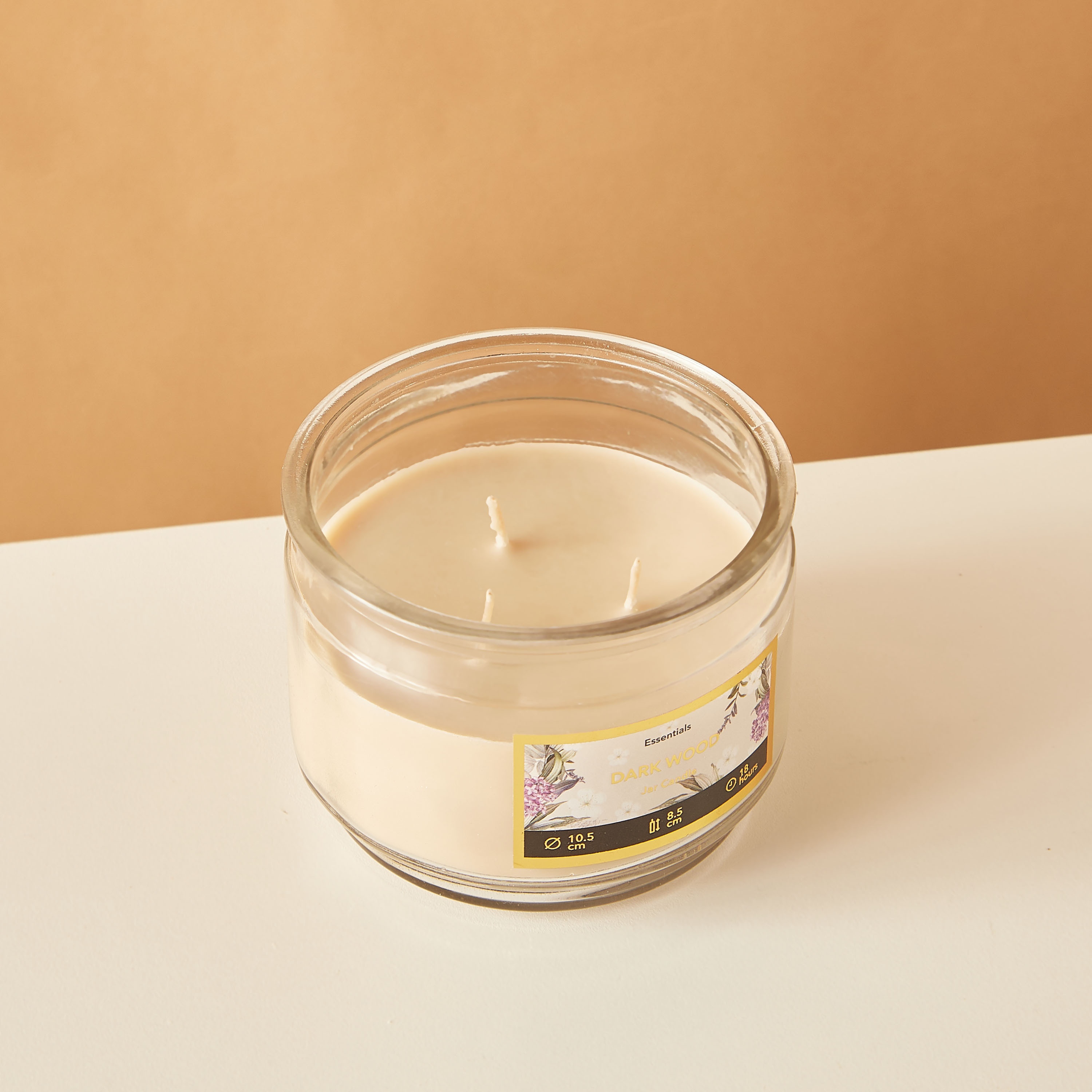 Essentials 3-Wick Vanilla Fleur Scented Glass Jar Candle - 18 H-household-homefragrance-candles-image-3