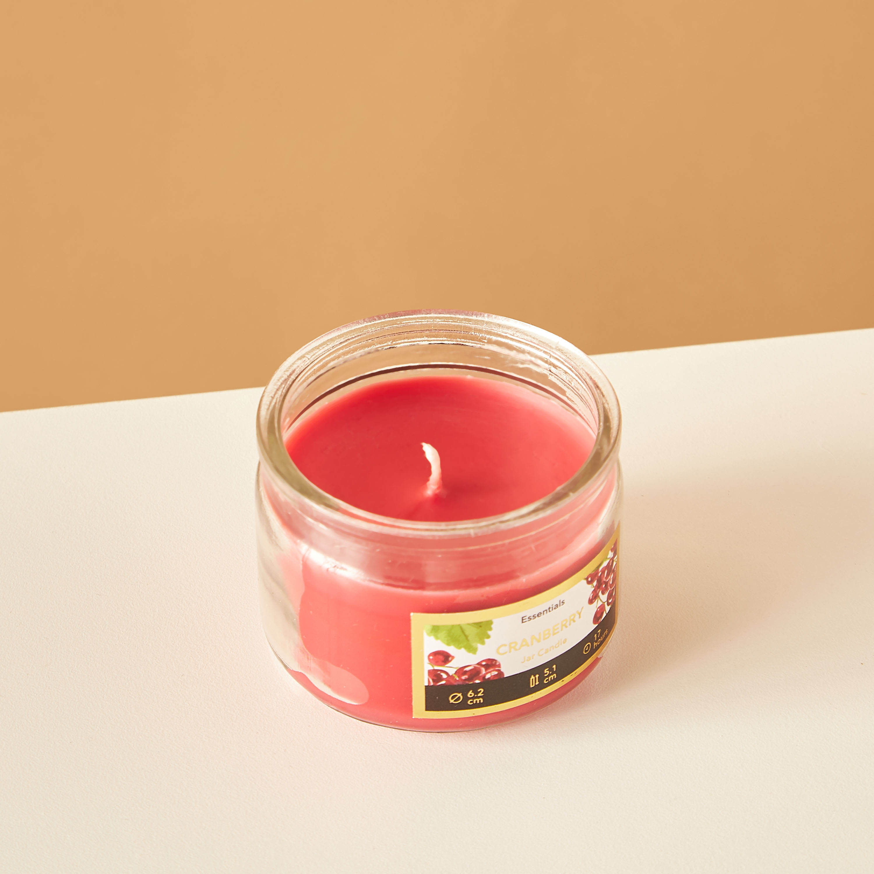 Essentials Vanilla Fleur Scented Glass Jar Candle - 17 H-household-homefragrance-candles-image-3
