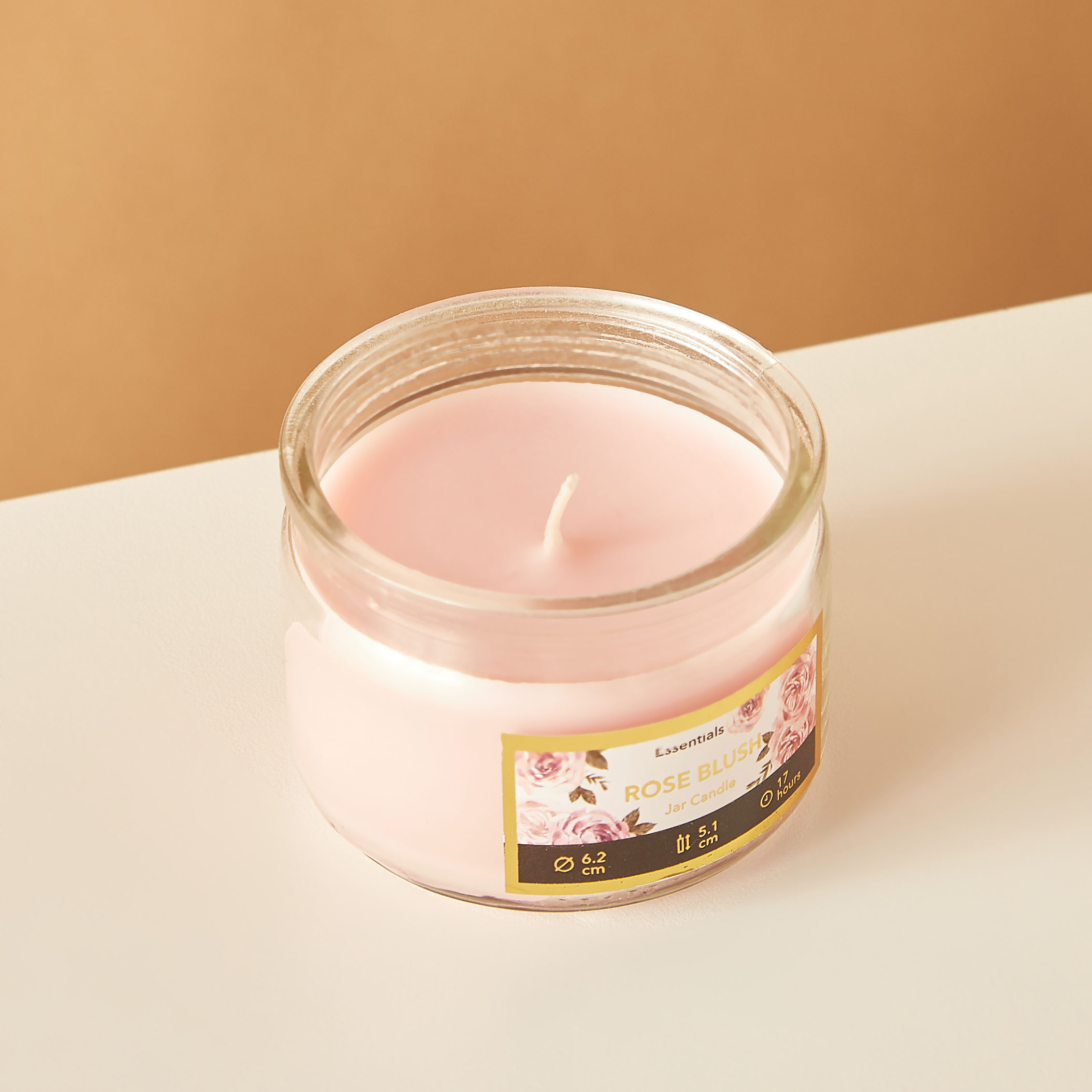 Essentials Vanilla Fleur Scented Glass Jar Candle - 17 H-household-homefragrance-candles-image-3