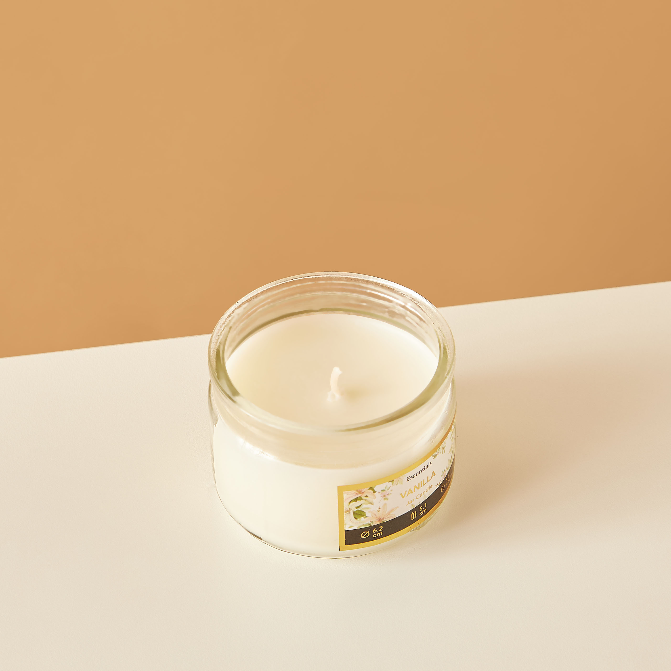 Essentials Vanilla Fleur Scented Glass Jar Candle - 17 H-household-homefragrance-candles-image-3