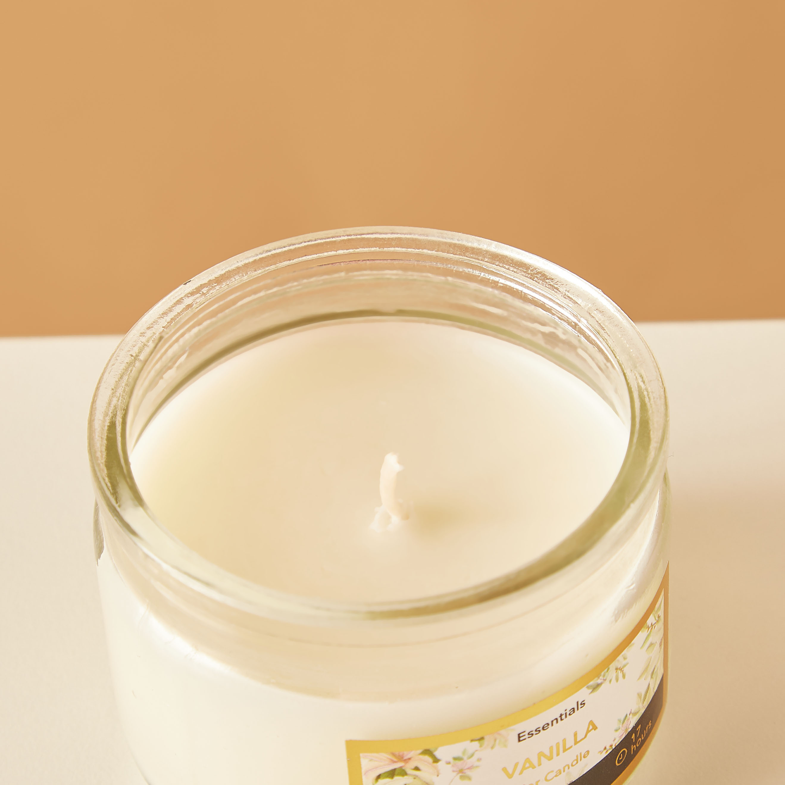 Essentials Vanilla Fleur Scented Glass Jar Candle - 17 H-household-homefragrance-candles-image-4